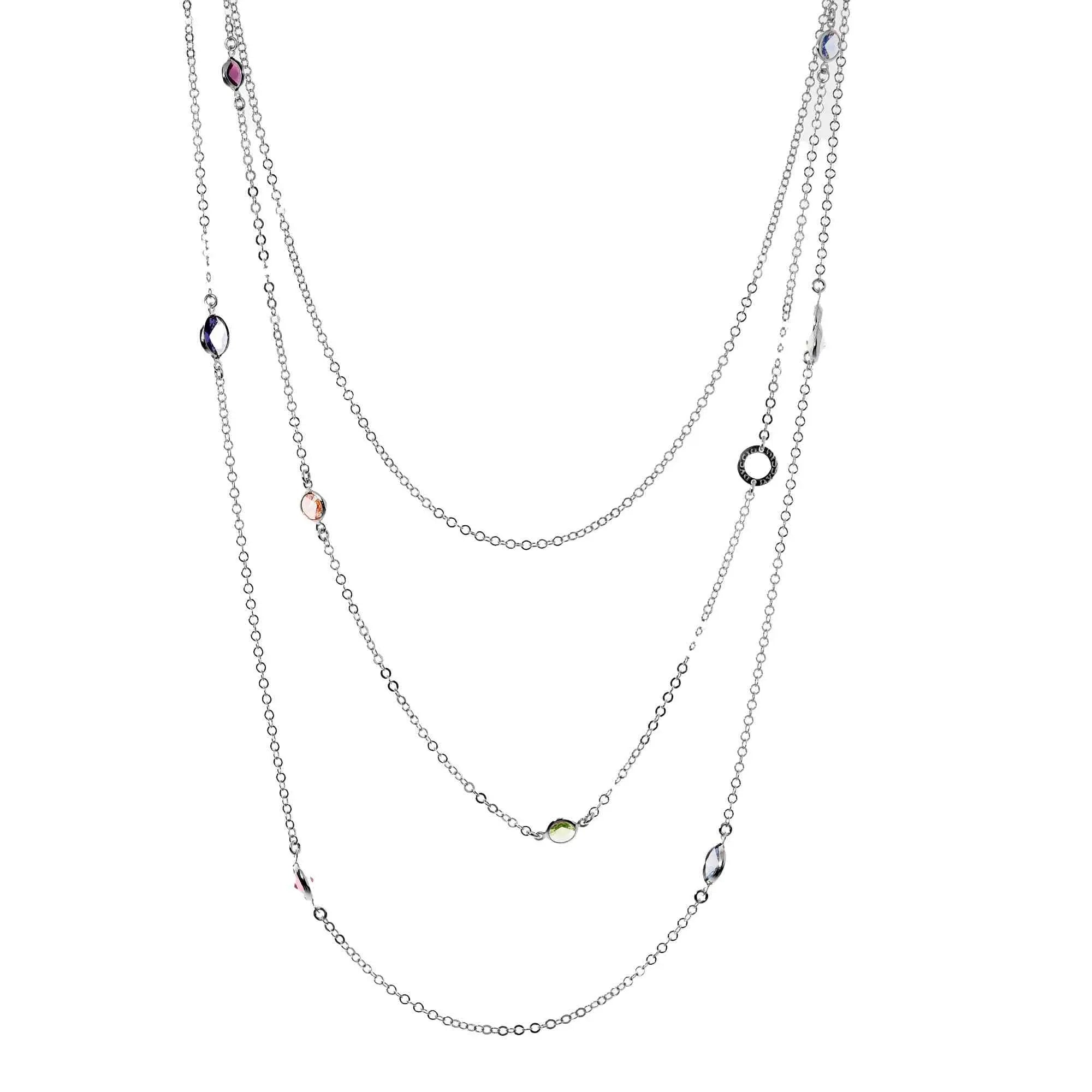Collana da donna in argento Sterling 925 placcato al rodio, 3,8 mm, lunghezza disponibili: 46, 51, 56, 61, 66, Argento sterling Collana da donna in argento Sterling 925 placcato al rodio, 3,8 mm, lunghezza disponibili: 46, 51, 56, 61, 66, Argento sterling