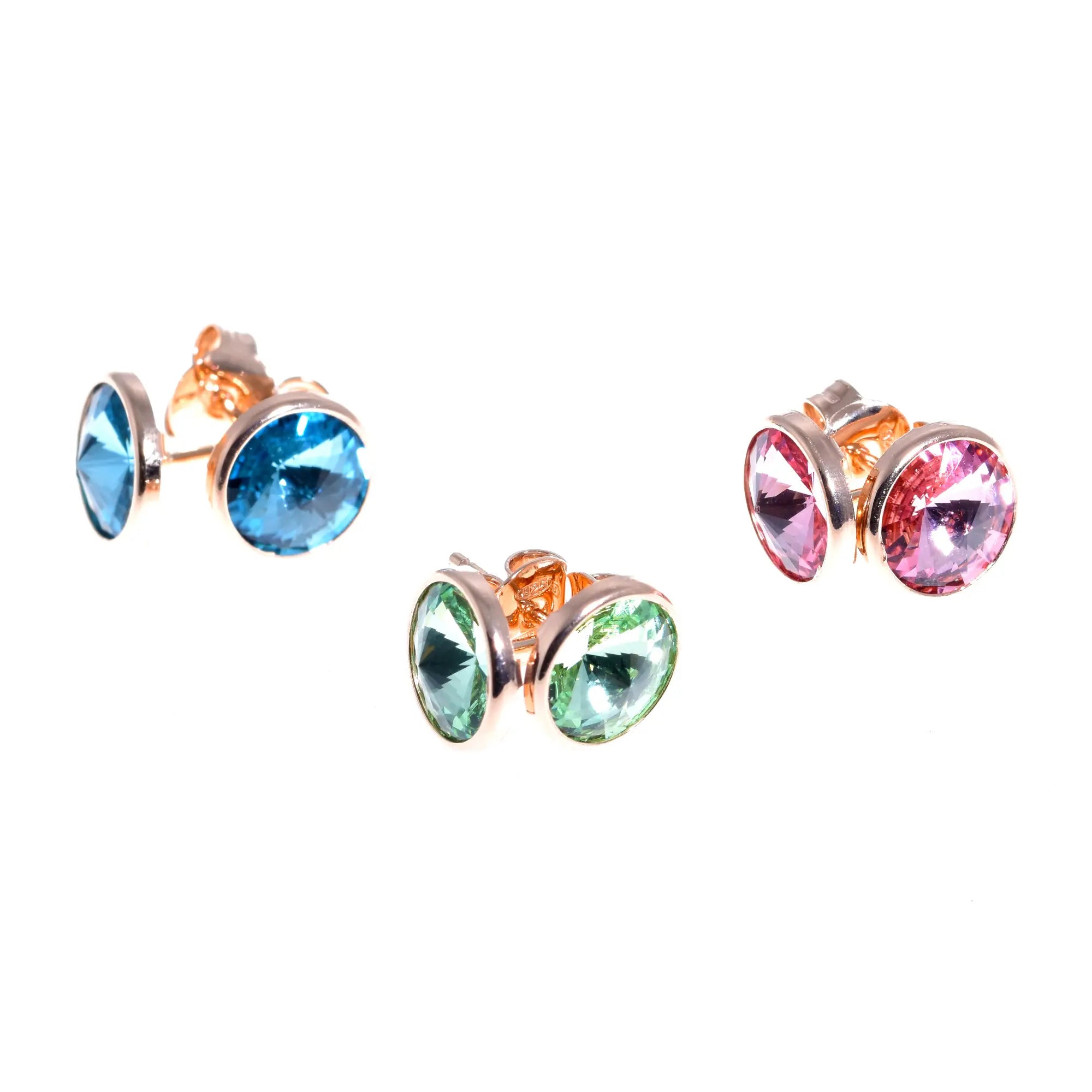 Jordan lobe earrings in rose gold plated 925 silver Dvccio Gioielli