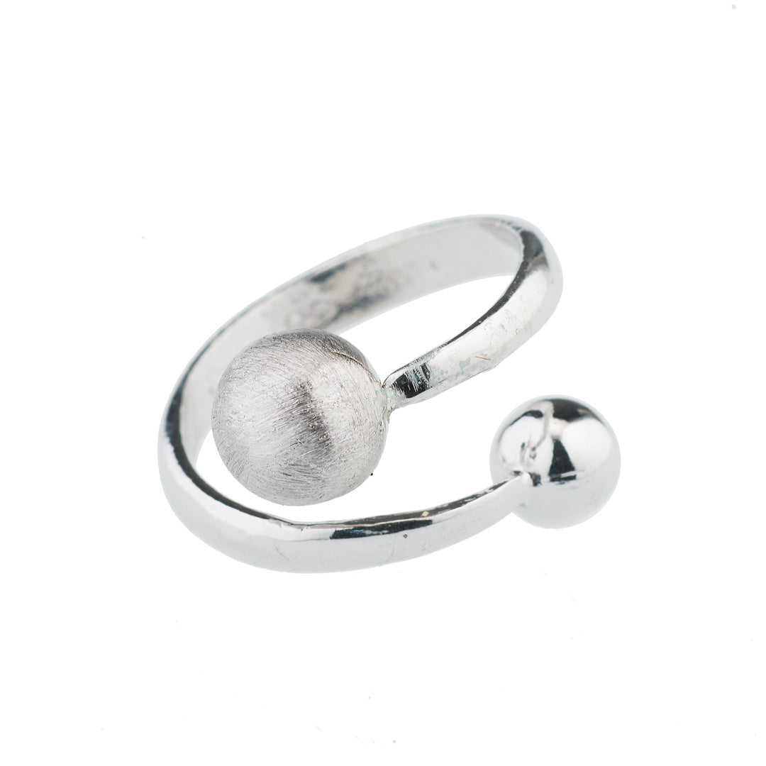 Anello SABA in Argento 925 Laminato Oro 24KT con Sfere Dorate