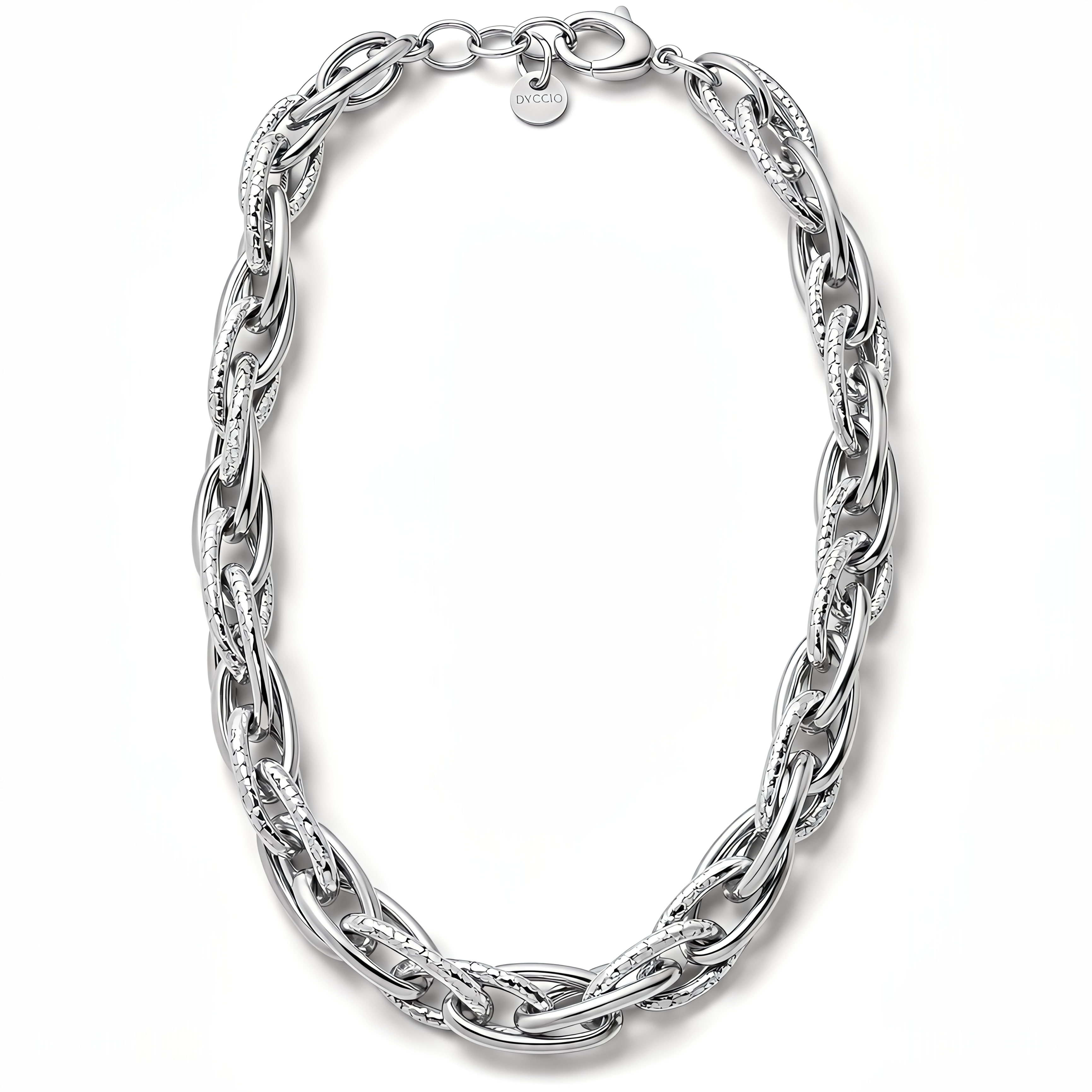925 Silver Dubai Chain Necklace with 24KT Gold Plated