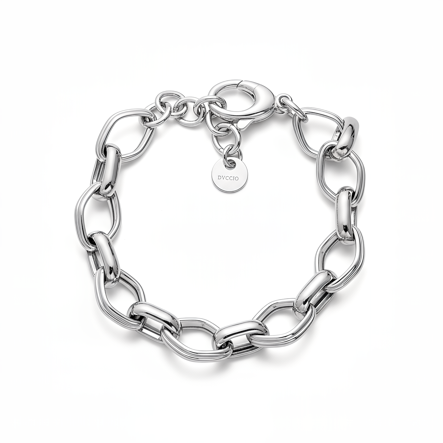 Bracciale Catena DVCCIO in Argento 925 Laminato Oro 24KT