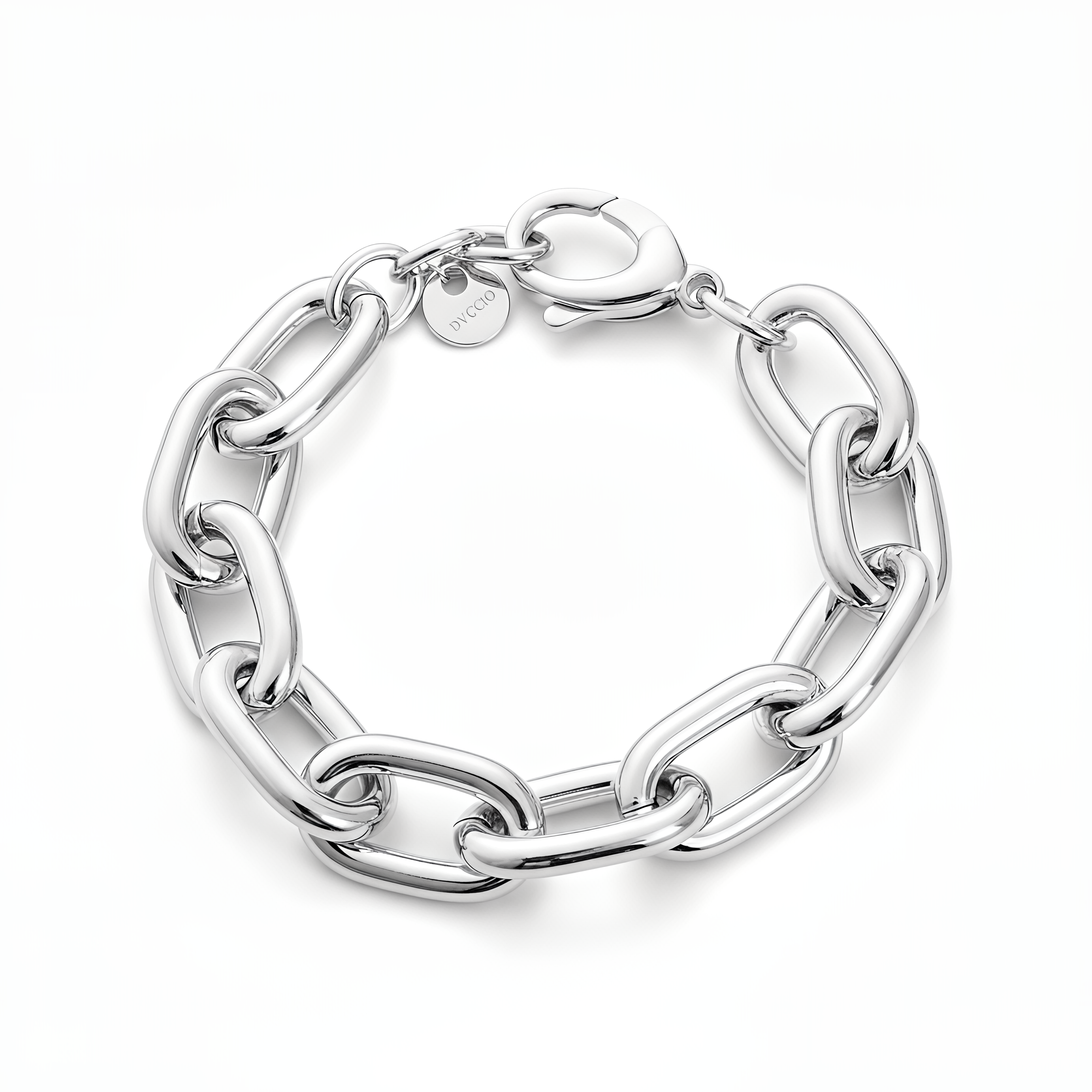 925 Silver Dubai Chain Bracelet with 24KT Gold Plated