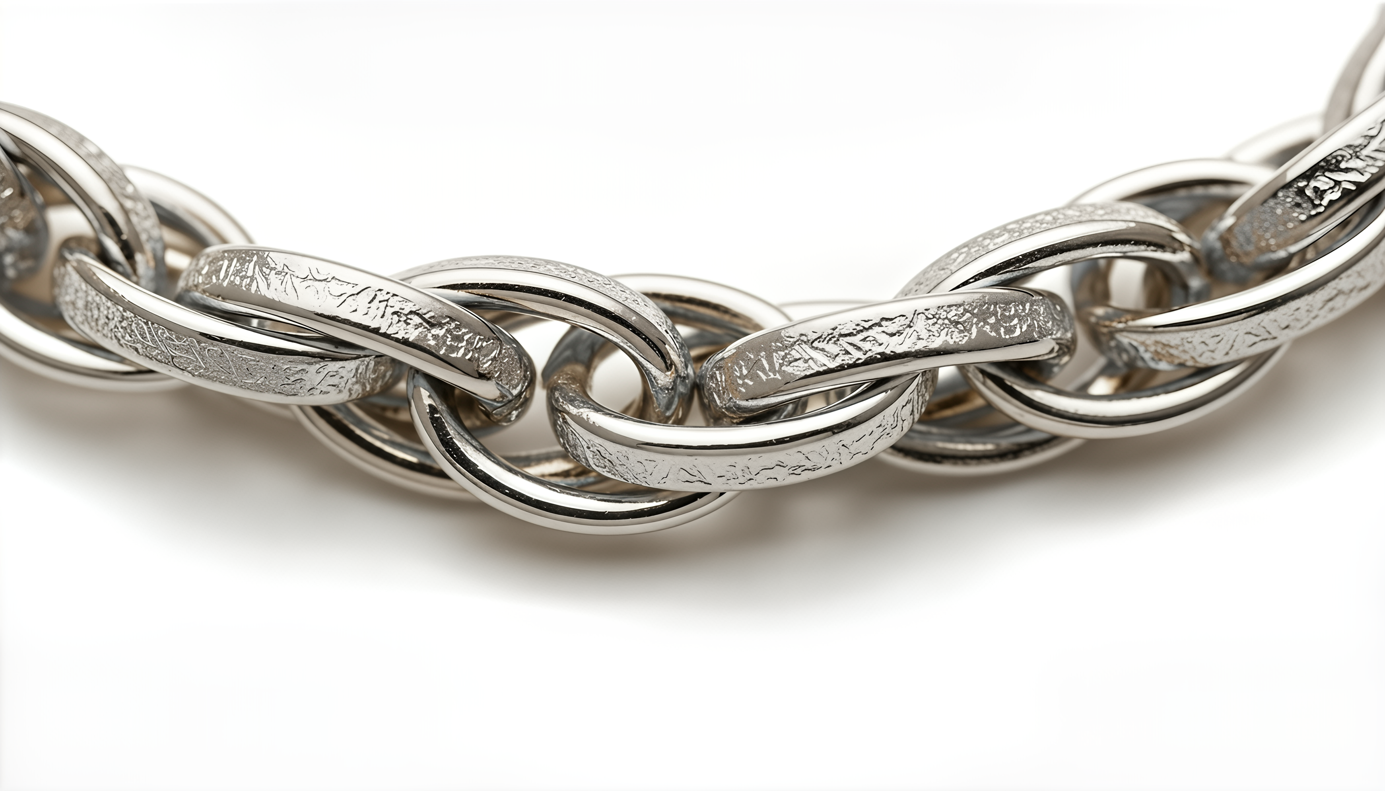 Bracciale a Catena Intrecciata Dubai Argento 925 Placcata Oro 24KT