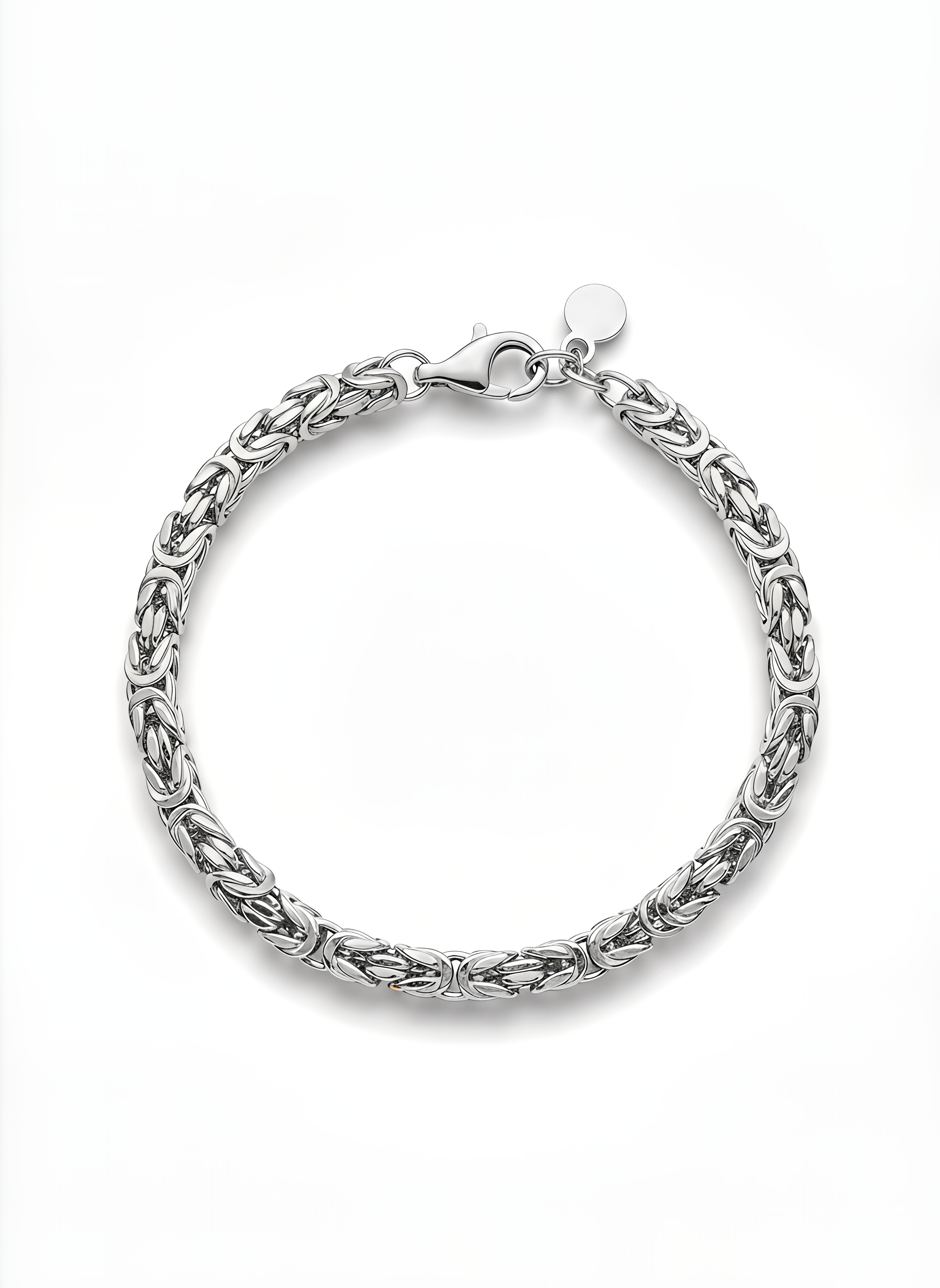 Bracciale Bizantina Piccola DVCCIO in Argento 925 Laminato Oro 24KT