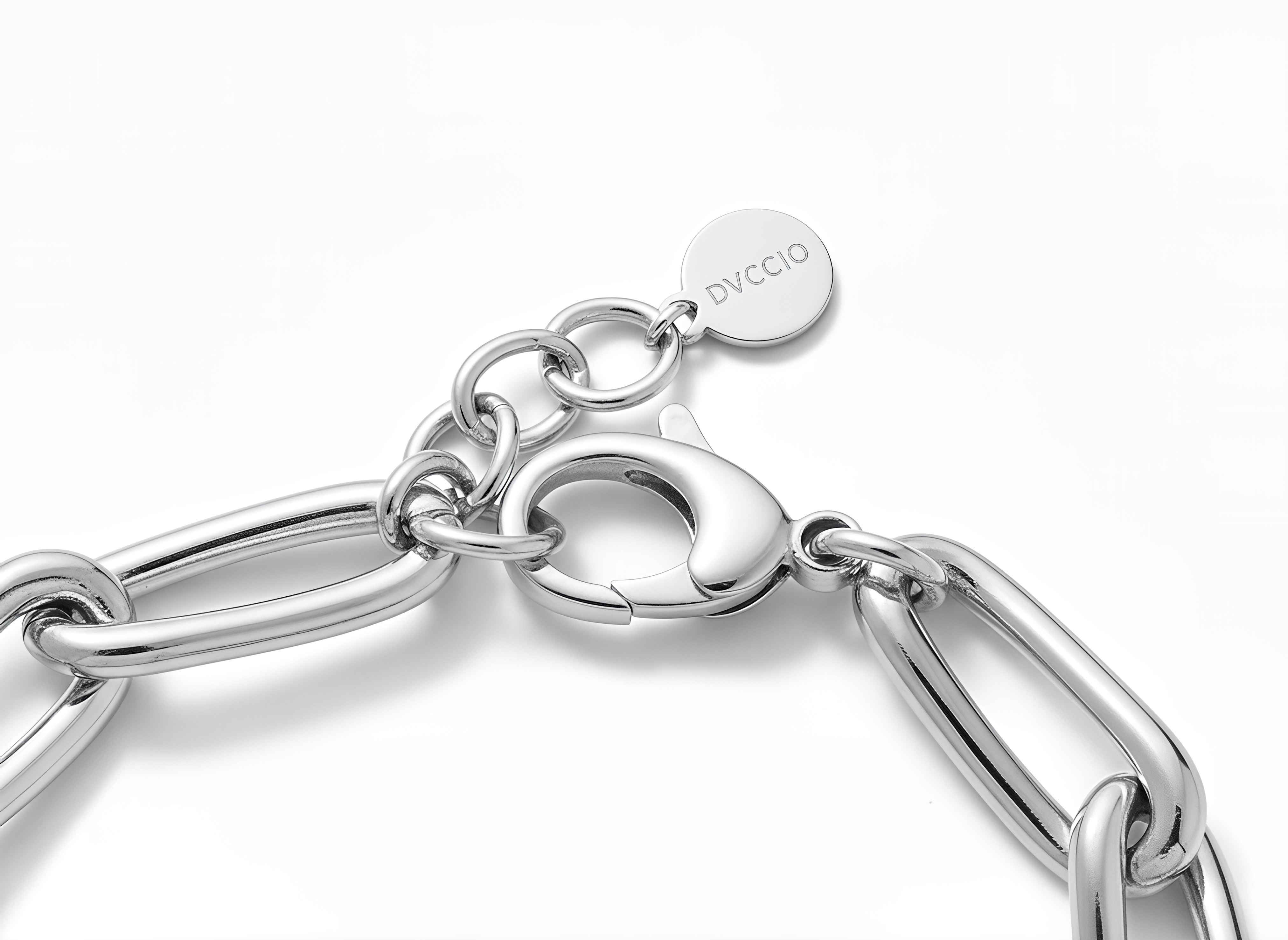 24KT Gold Plated 925 Silver Dubai Oval Chain Bracelet