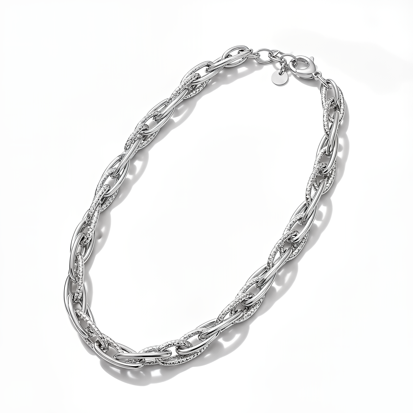 Collana a Catena DVCCIO in Argento 925 Laminato Oro 24KT