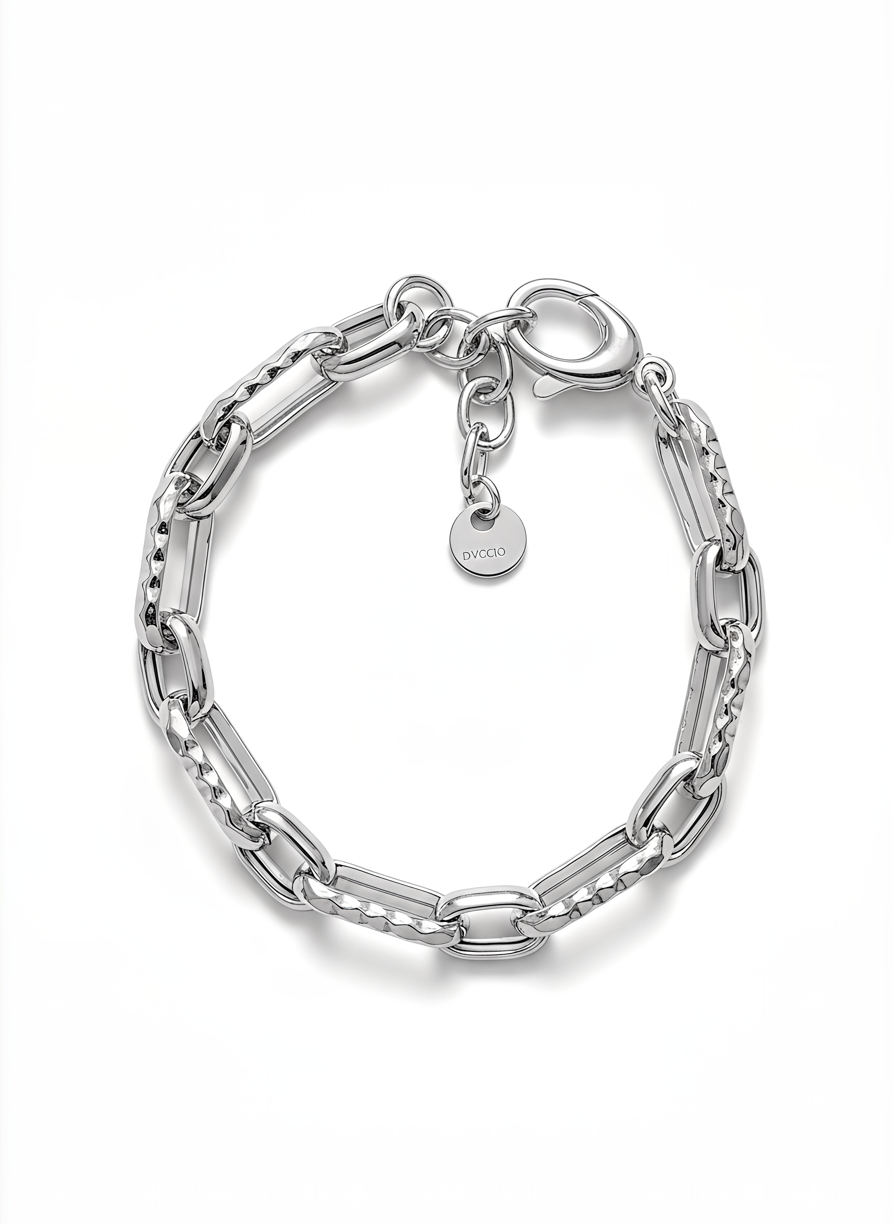 925 Silver Dubai Chain Bracelet with 24KT Gold Plated