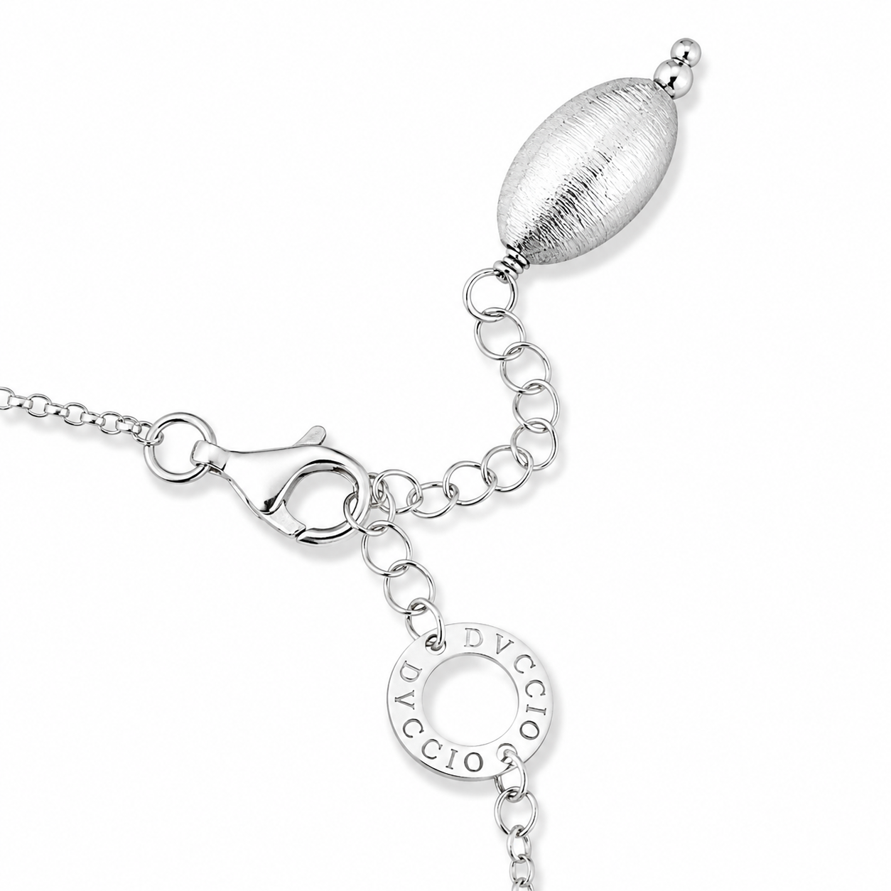 Bracciale SABA Argento 925 Placcato Oro 24KT Sfere Setate Alternate