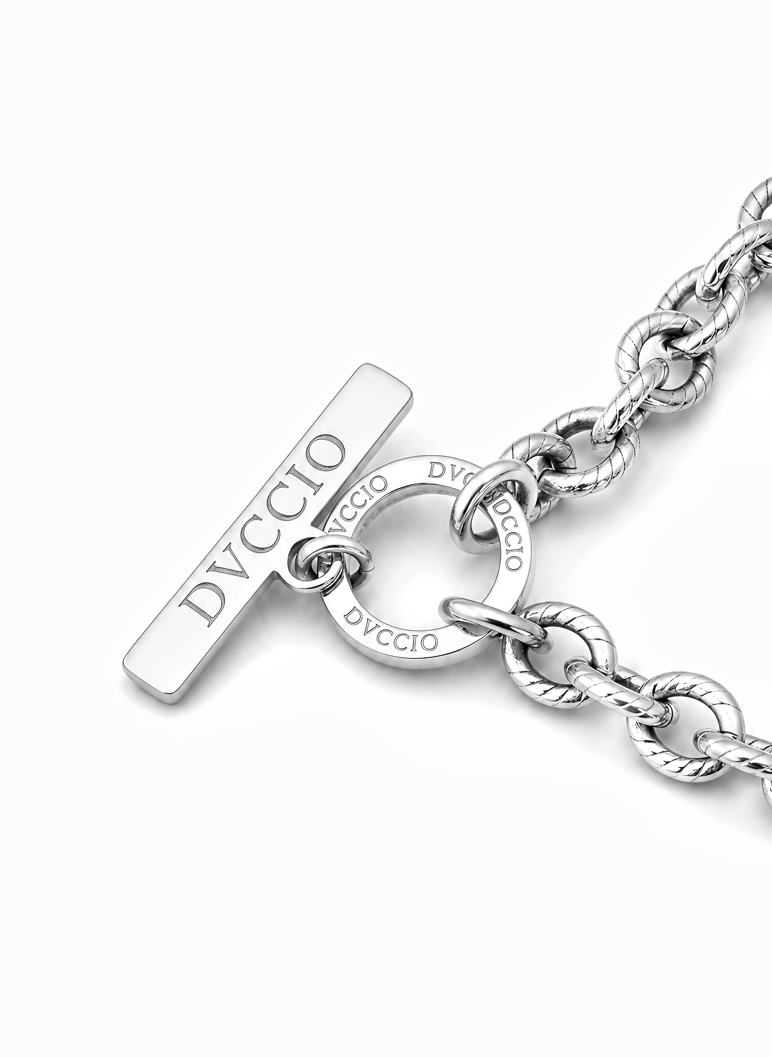 Bracciale a Catena Rolò con Charm Cuore Sacro Frida Argento 925 Placcata Oro 24KT