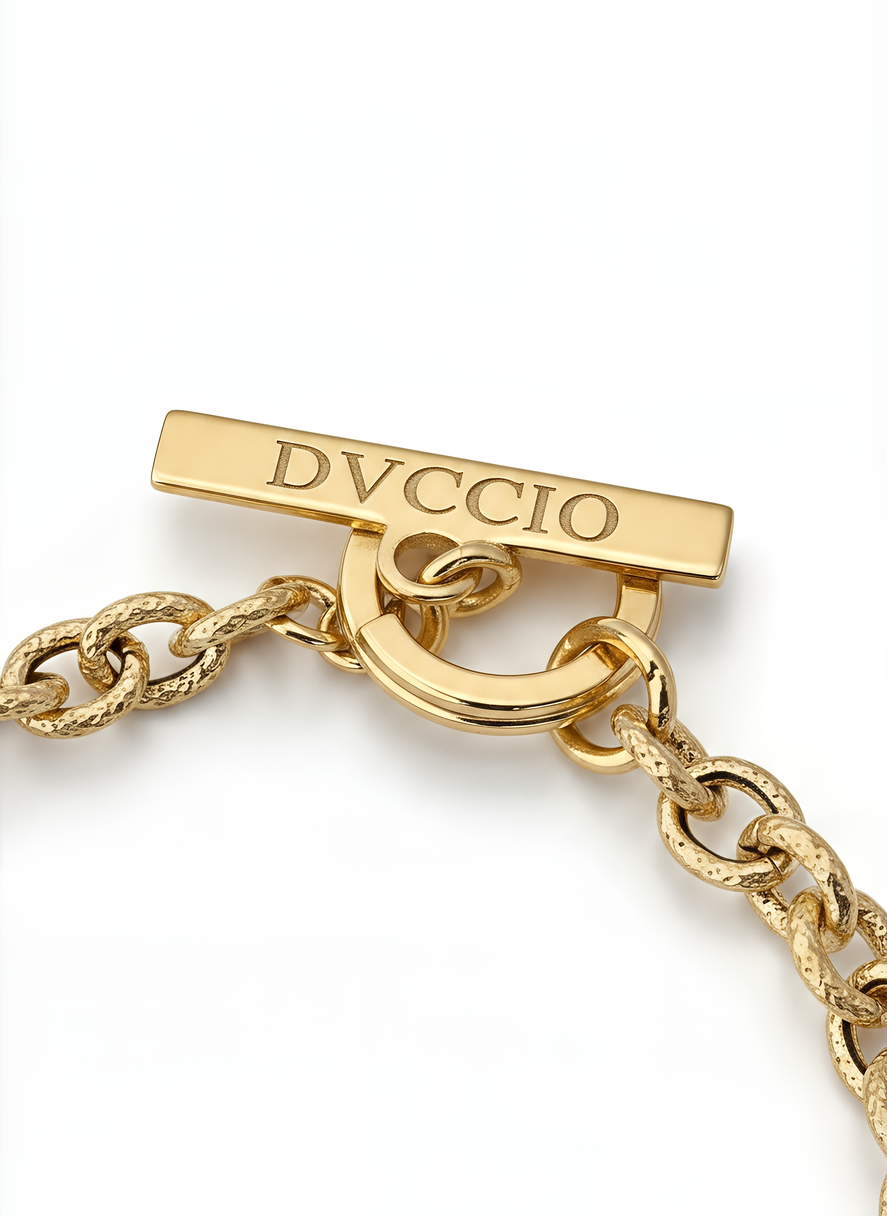 Bracciale a Catena Rolò con Charm Quadrifoglio e Cornetto Piccolo Frida Argento 925 Placcata Oro 24KT
