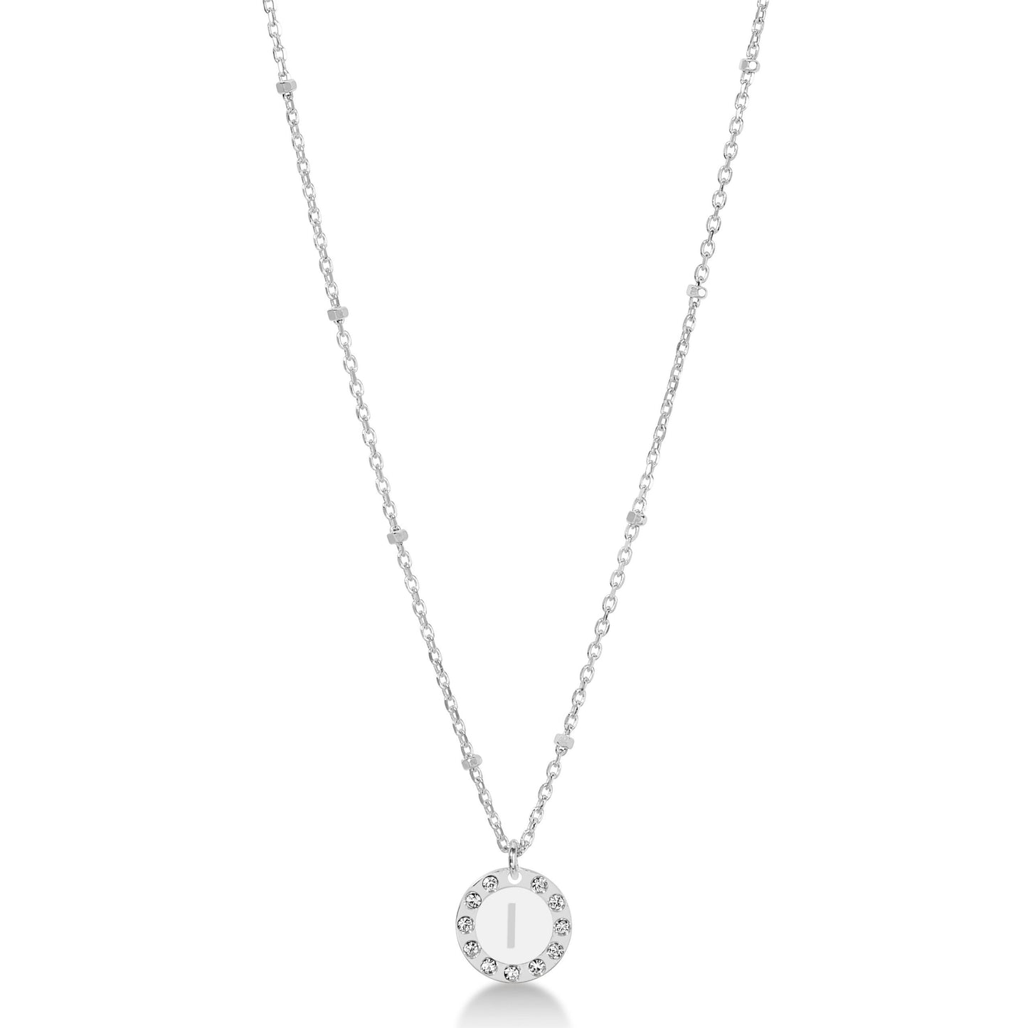 Collana 45 cm Dvccio rodio iniziale I