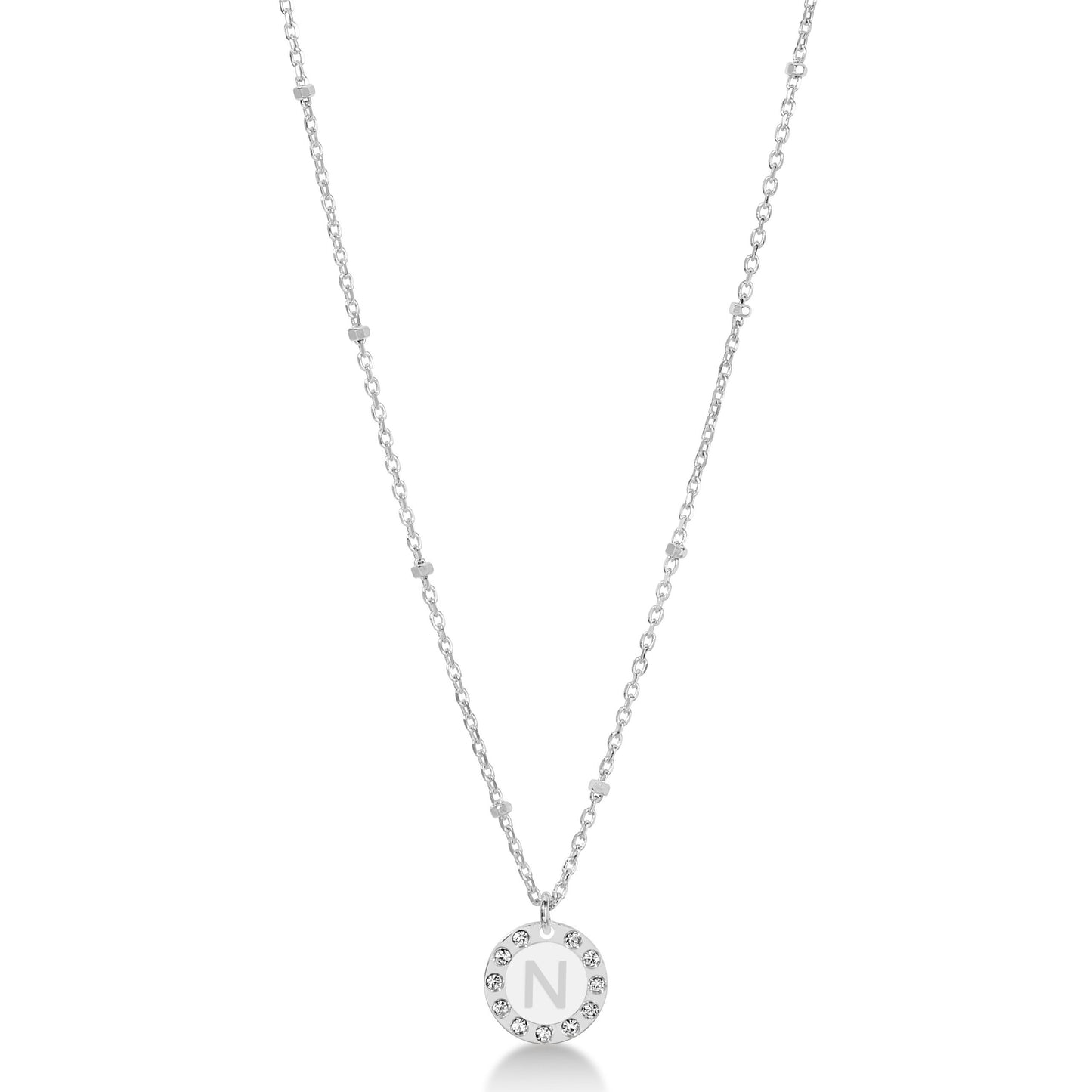 Collana 45 cm Dvccio rodio iniziale N