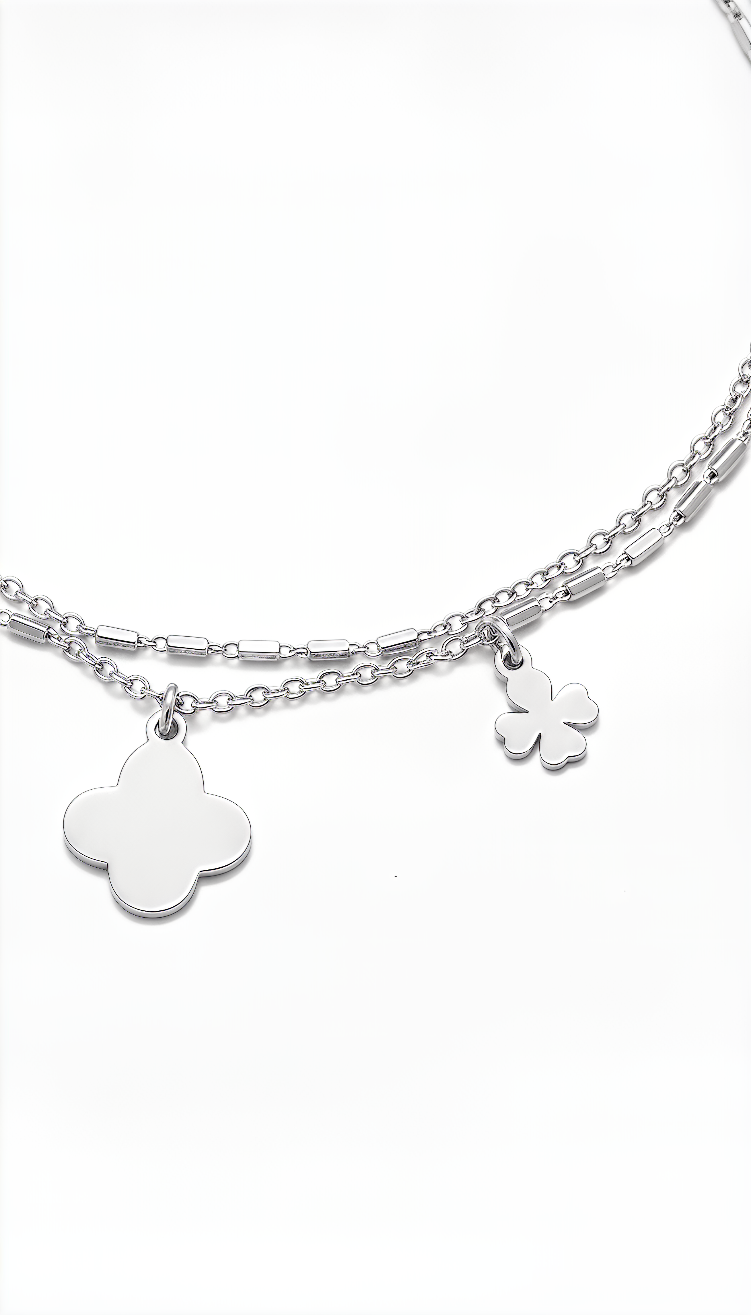 Bracciale VIBES a 2 Fili in Argento 925 Laminato in Oro 24KT con Cuore