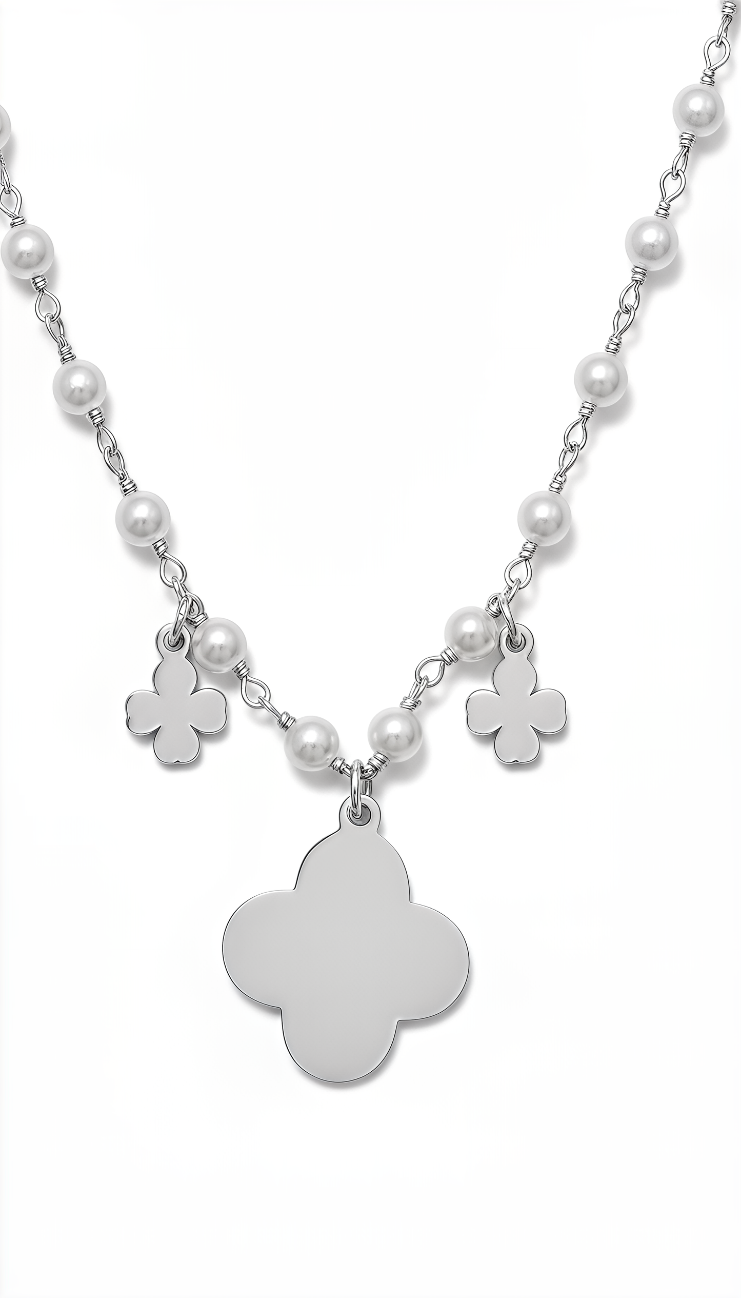 Collana Fior di Perla DVCCIO in Argento 925 Laminato Oro 24KT