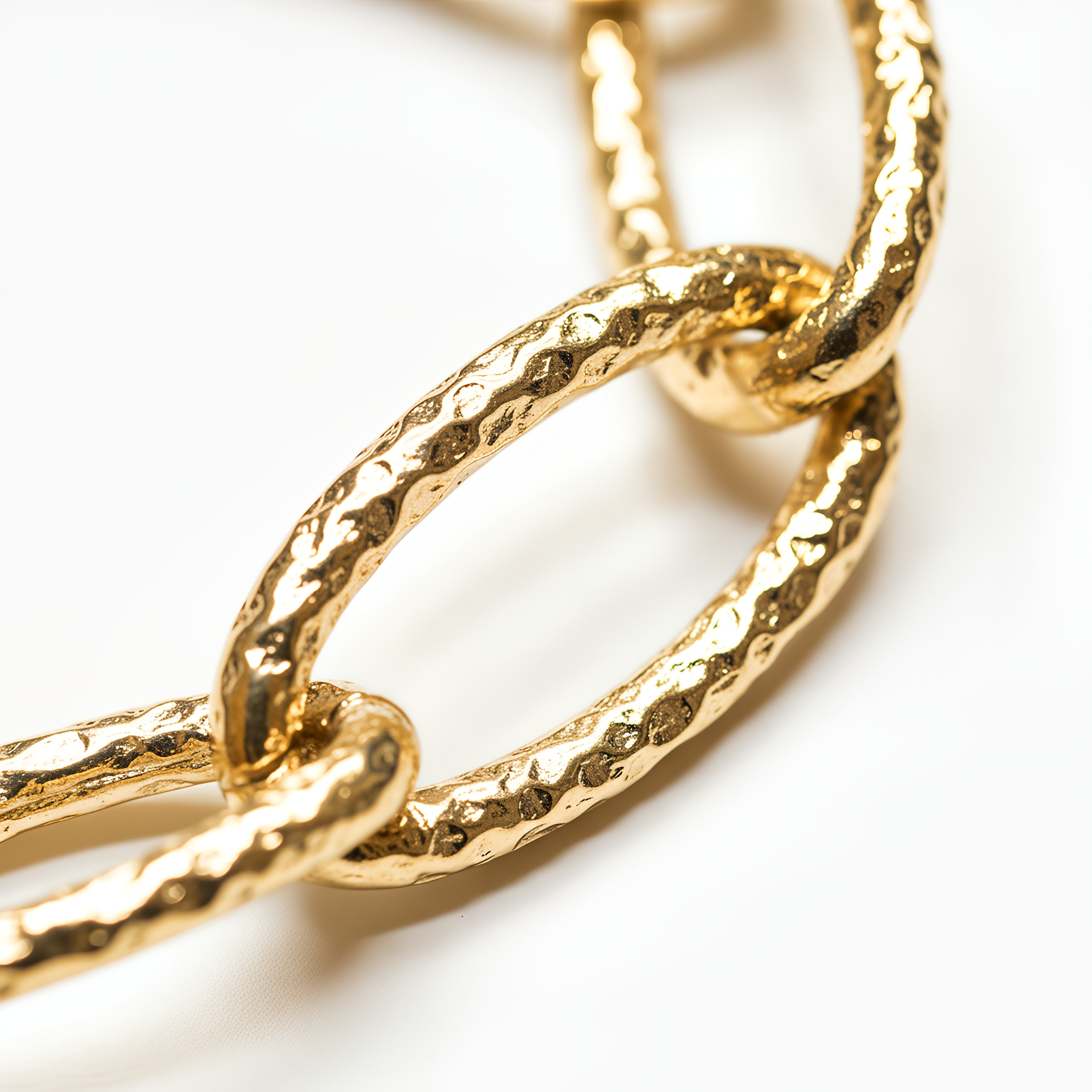 Bracciale a Catena Ovale Dubai Argento 925 Placcata Oro 24KT