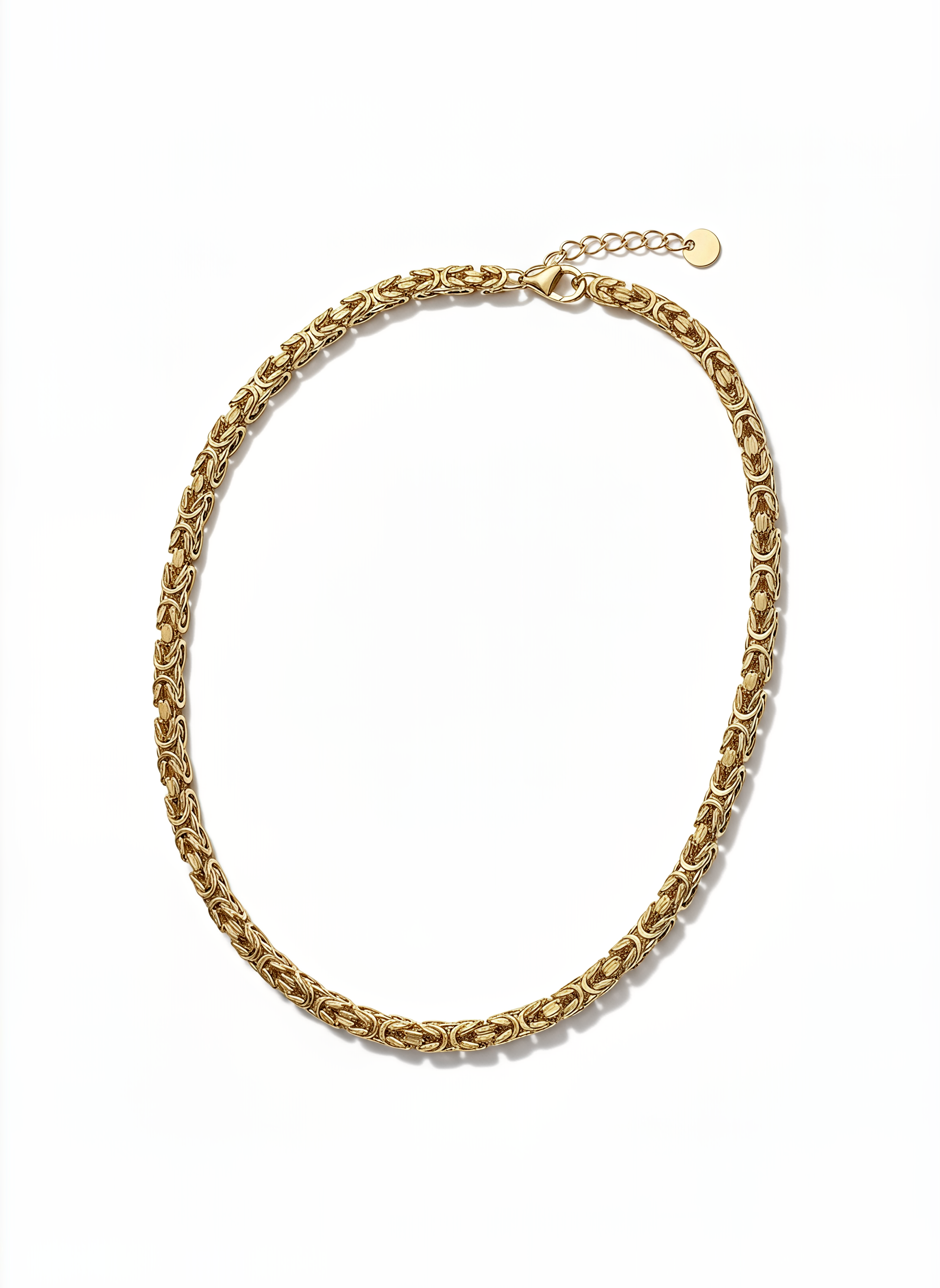 Collana Bizantina Media Dubai Argento 925 Placcata Oro 24KT