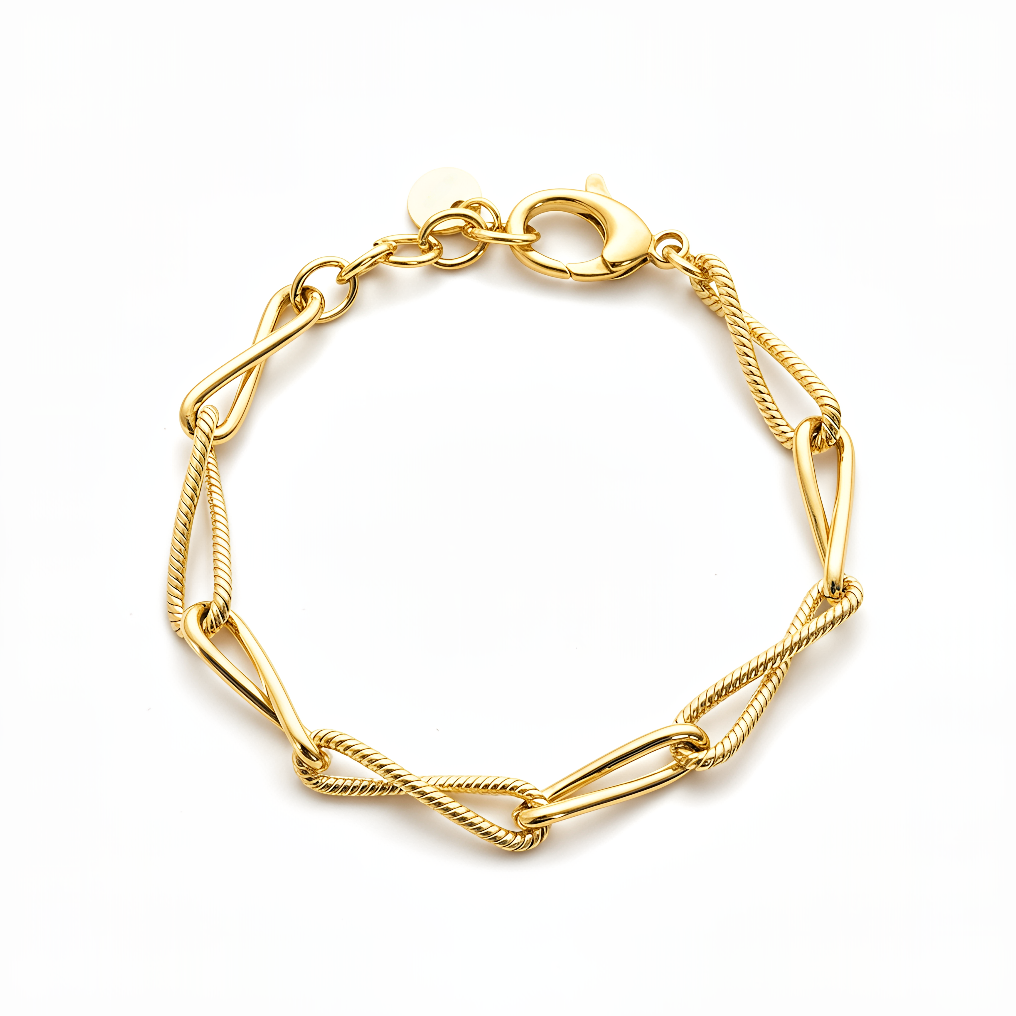 Dubai Infinity Bracelet 925 Silver 24KT Gold Plated