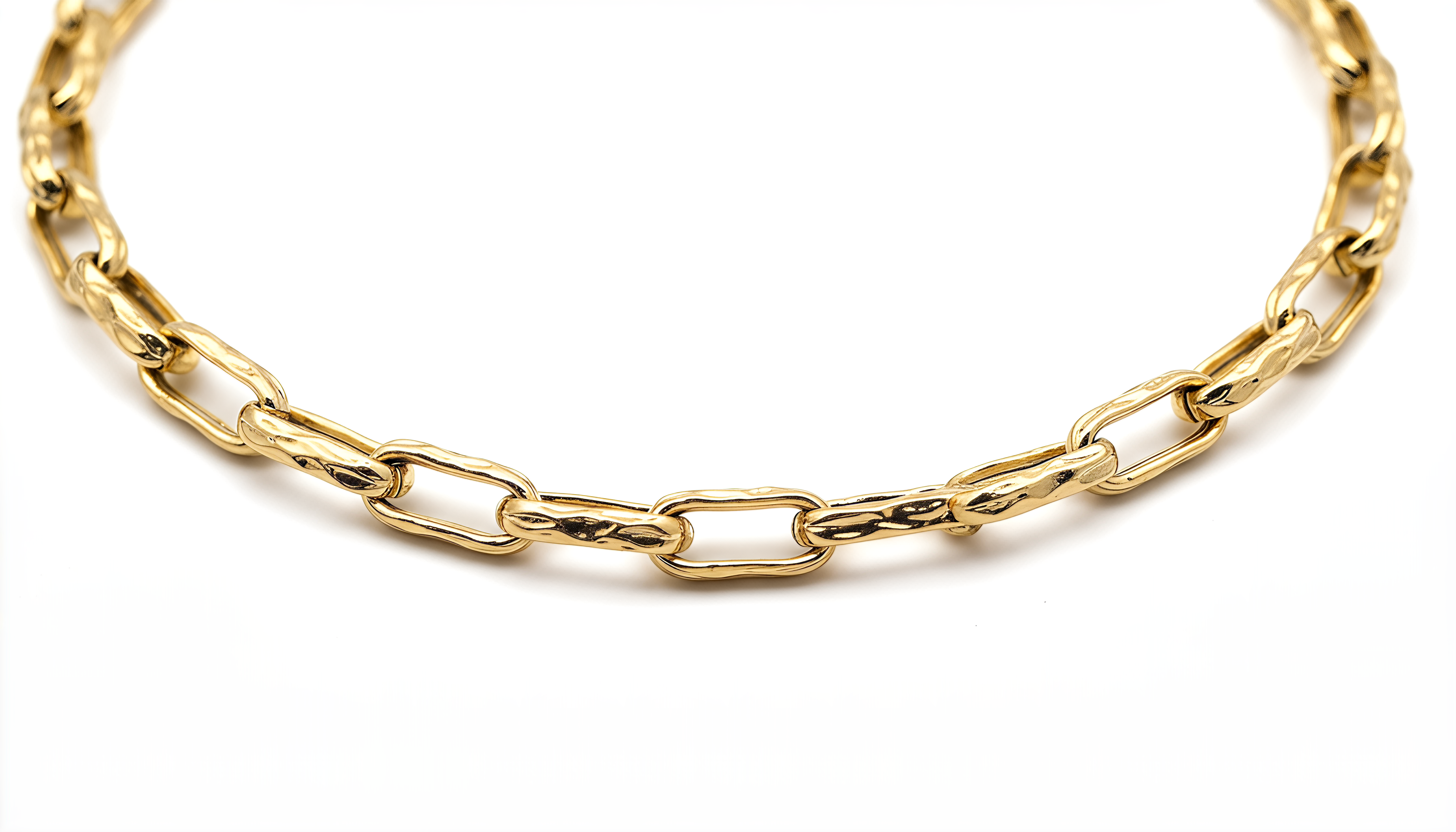 925 Silver Dubai Chain Necklace with 24KT Gold Plated