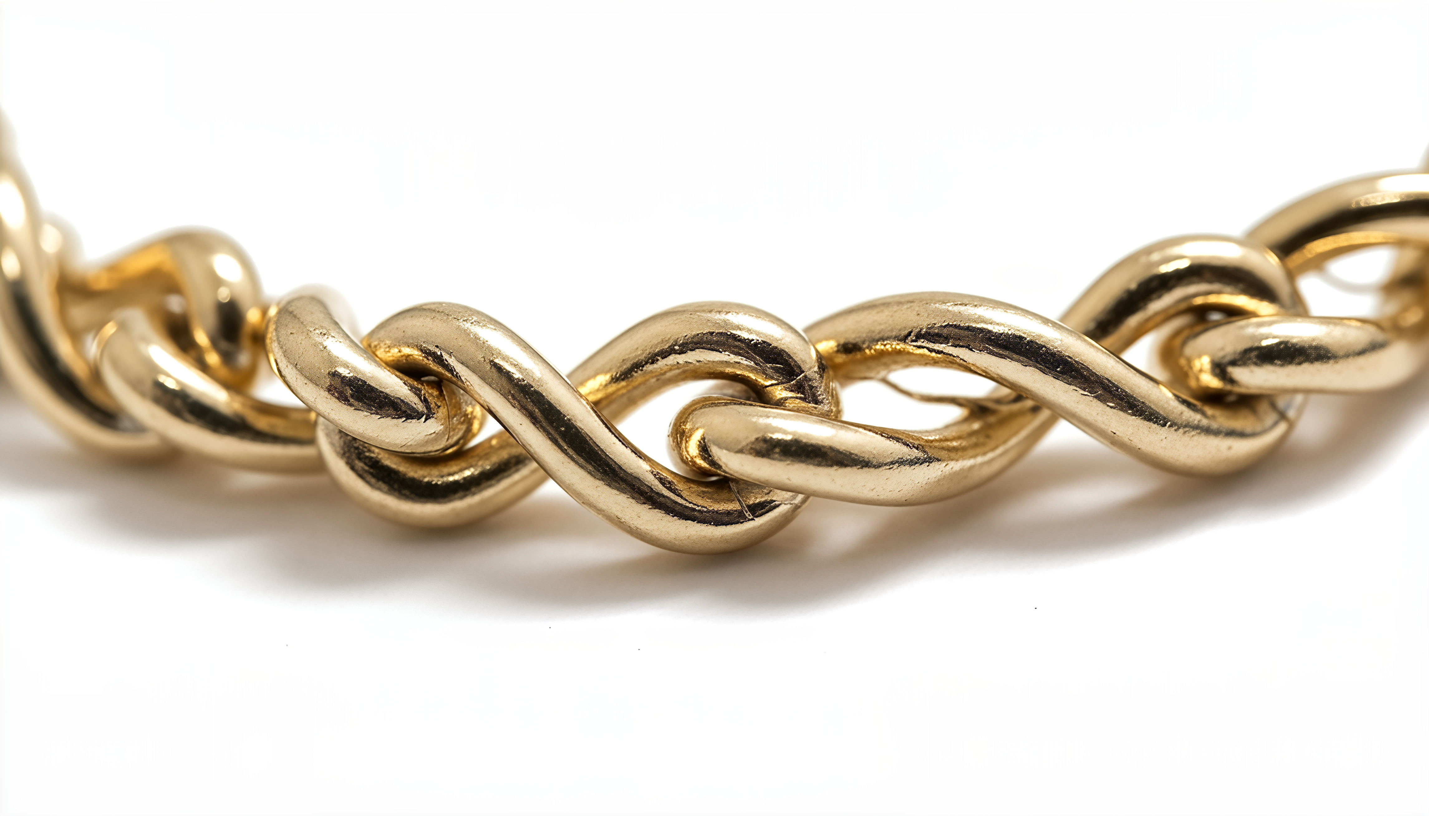 Collana a Maglia Intrecciata Dubai Argento 925 Placcata Oro 24KT