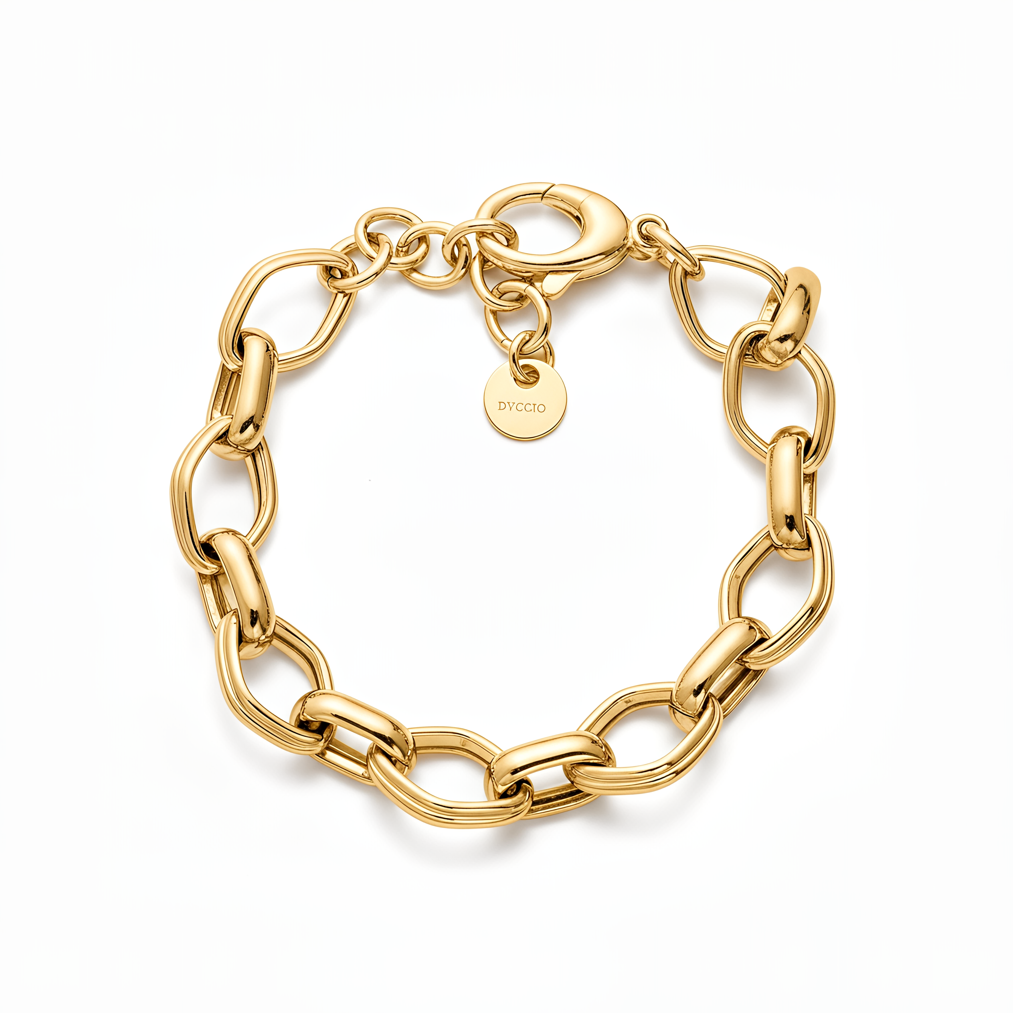 24KT Gold Plated 925 Silver Dubai Chain Bracelet