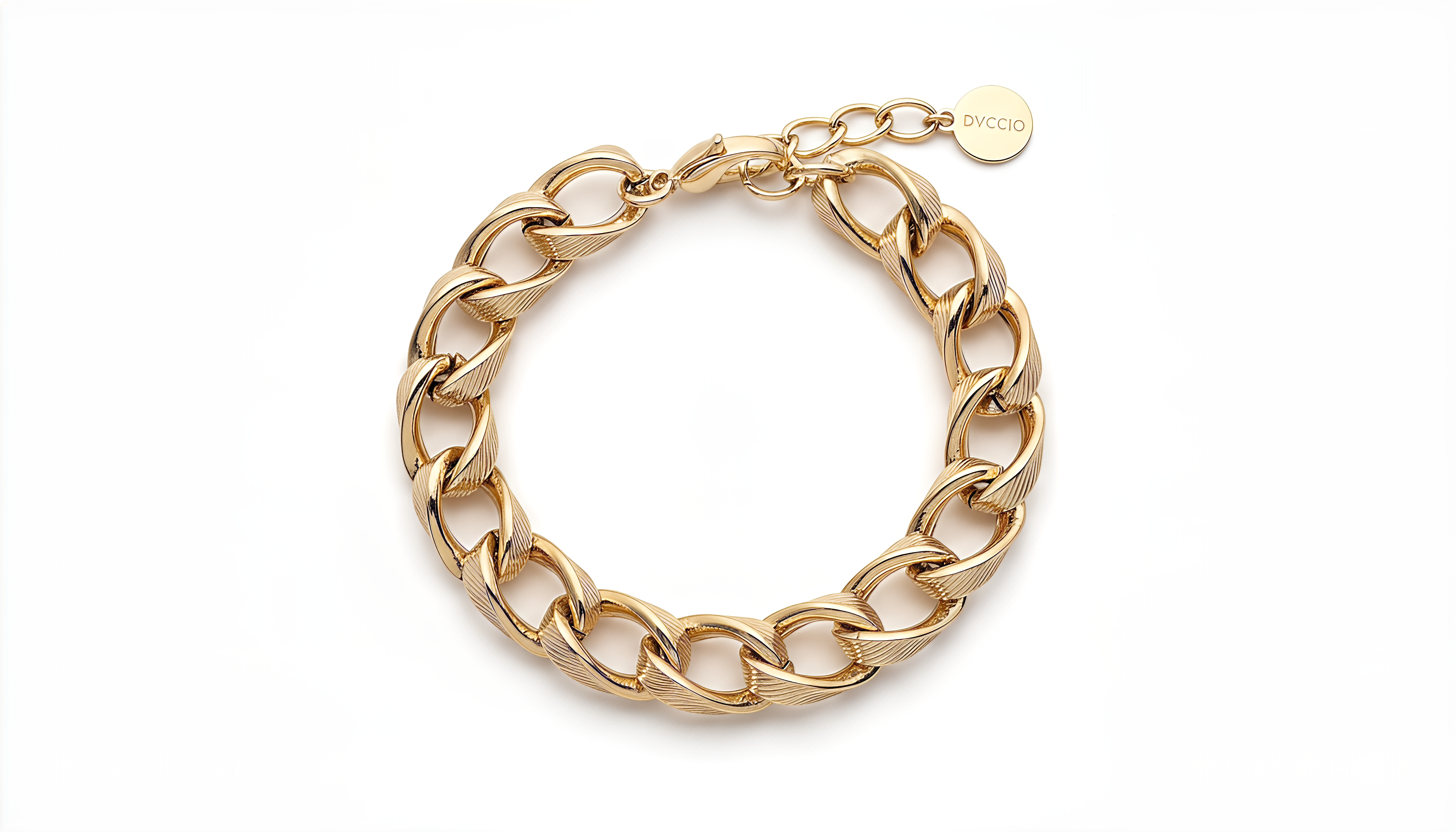 Dubai Bracelet 925 Silver Plated 24KT Gold