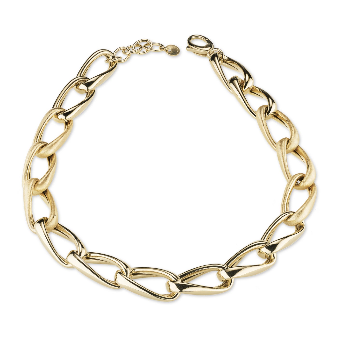 Collana Divina Catena in Argento 925 Laminato in Oro 24KT – Stile Iconico