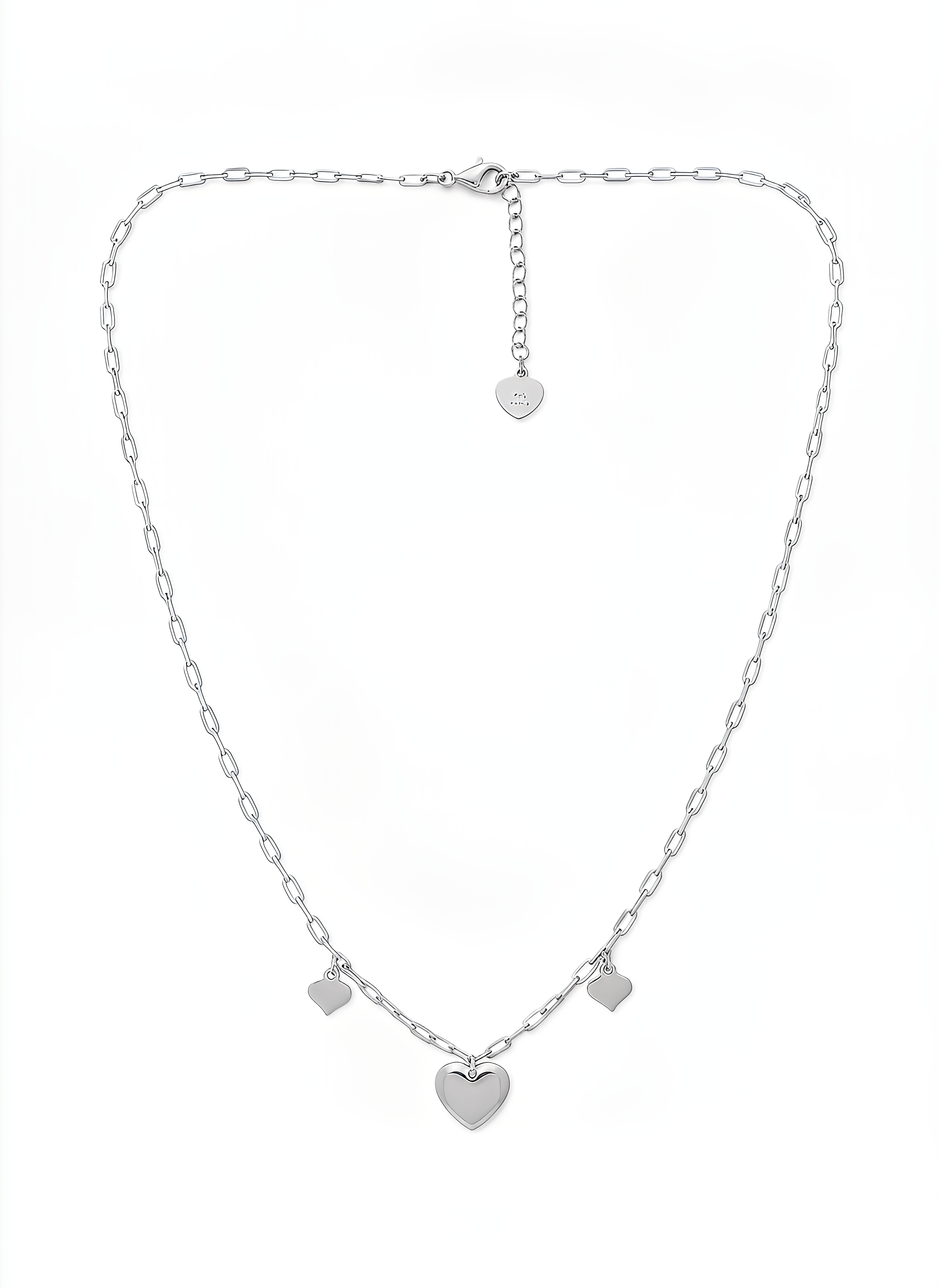 Charlene Cuori Necklace – 925 Silver with 24KT Gold Plated Finish