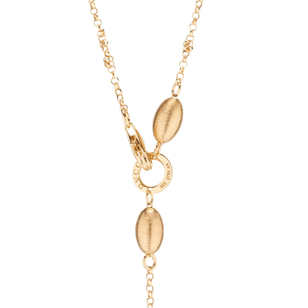 925 Silver Choker Necklace with Up and Down Chain