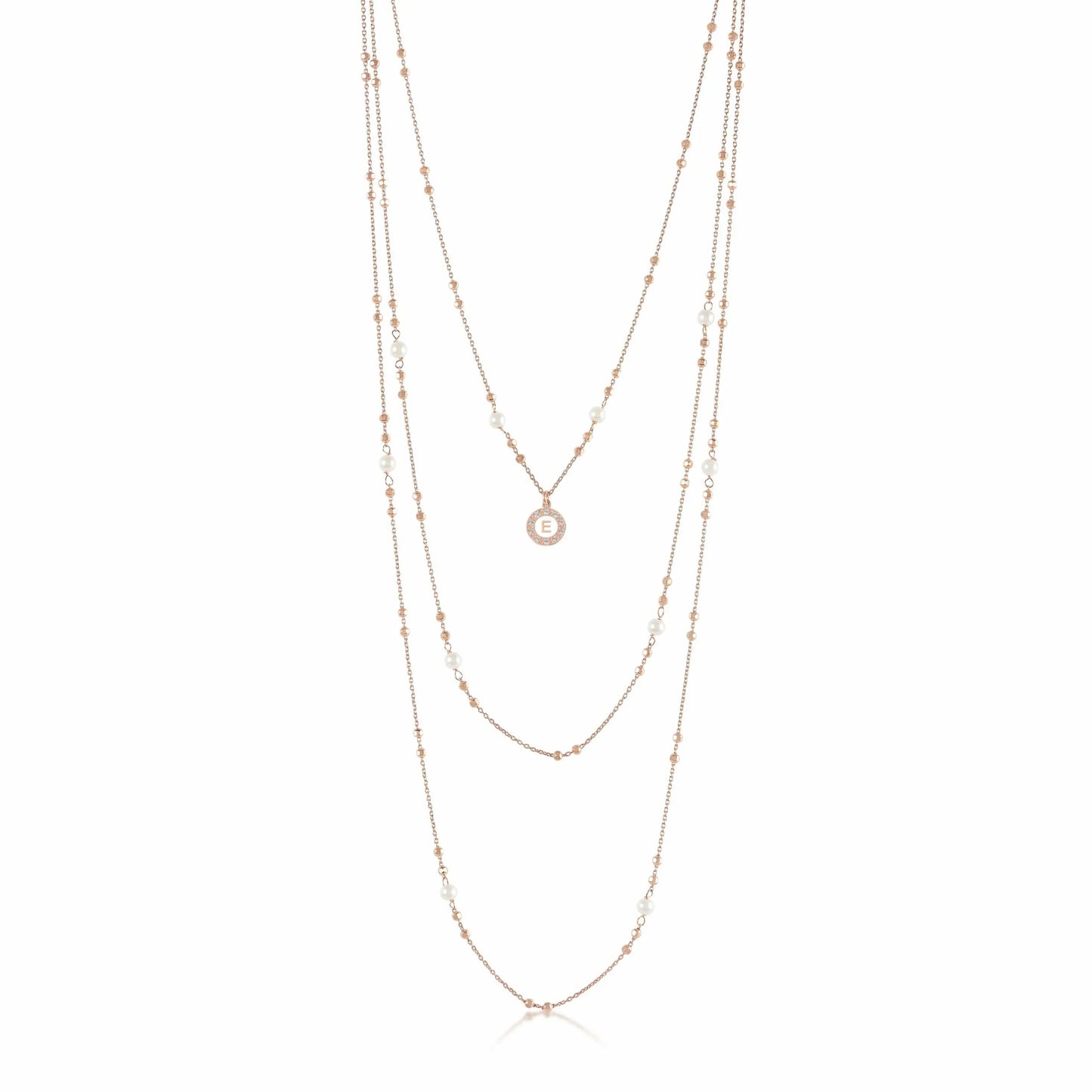 Collana Kelly Lux a 3 fili in argento con perle