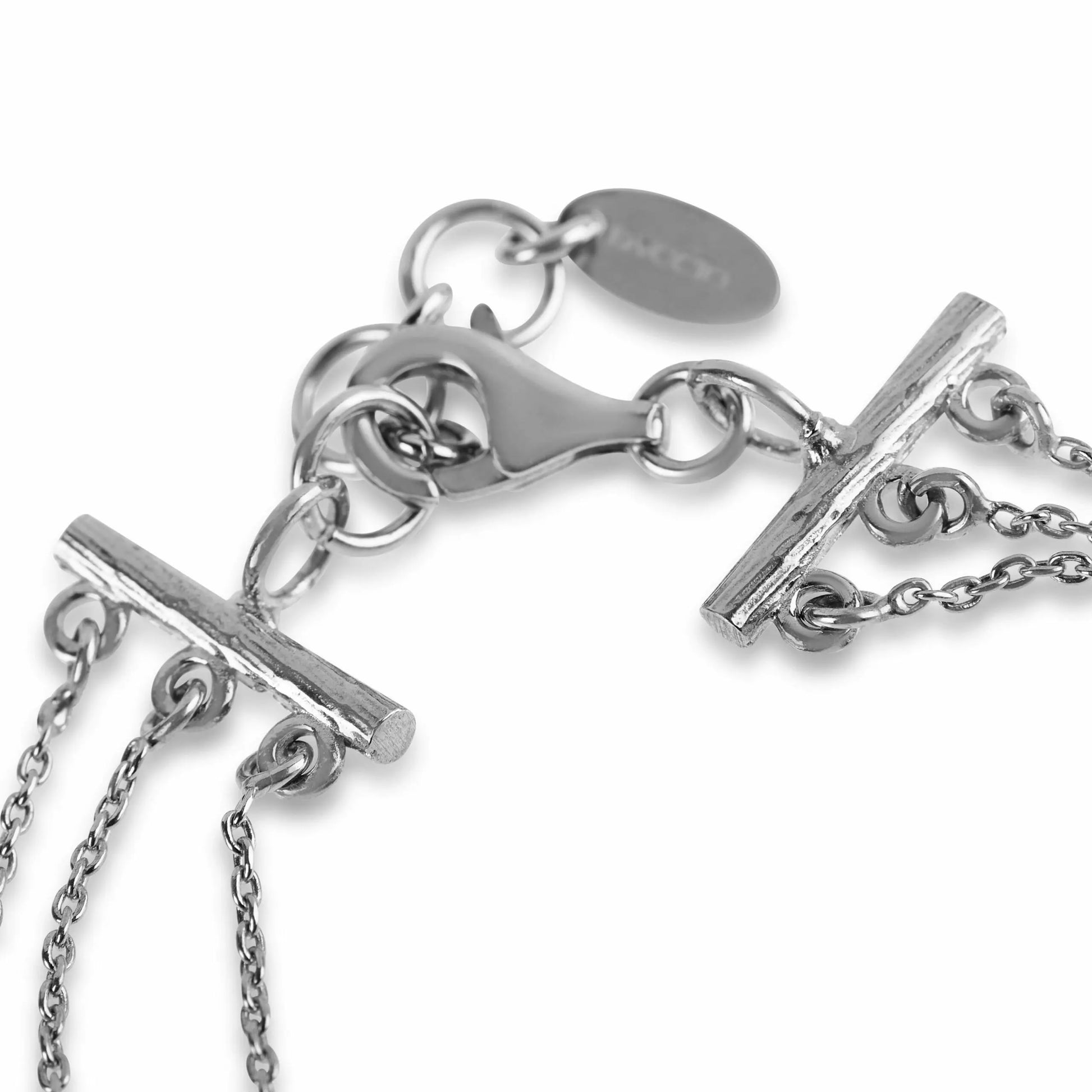 Collana Kelly Lux a 3 fili in argento con perle