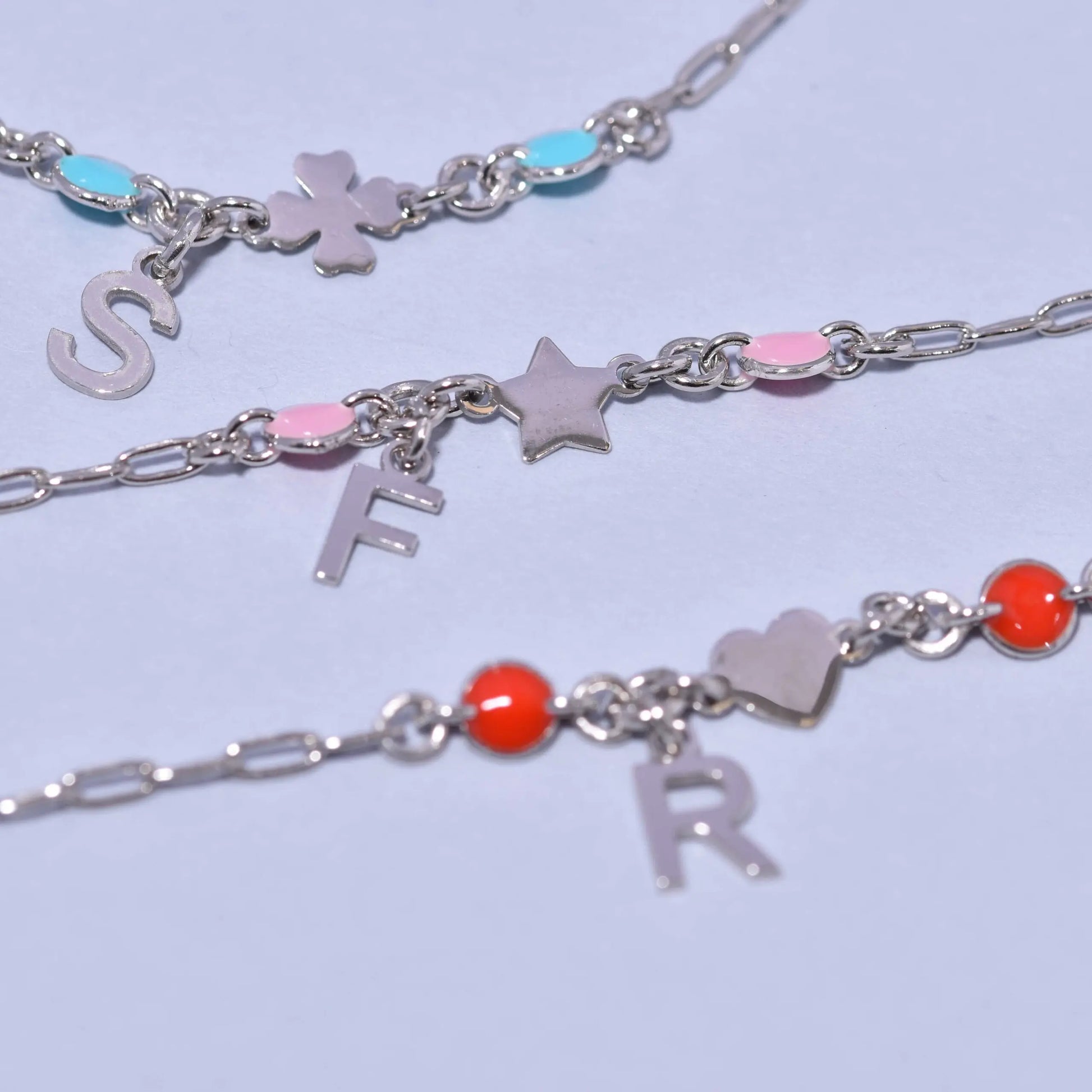 Bracciale stella in argento 925 rosa