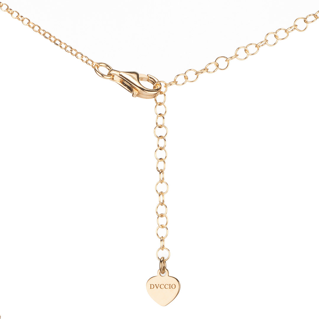 SABA Necklace 120cm 925 Silver 24KT Gold Plated Silky Spheres