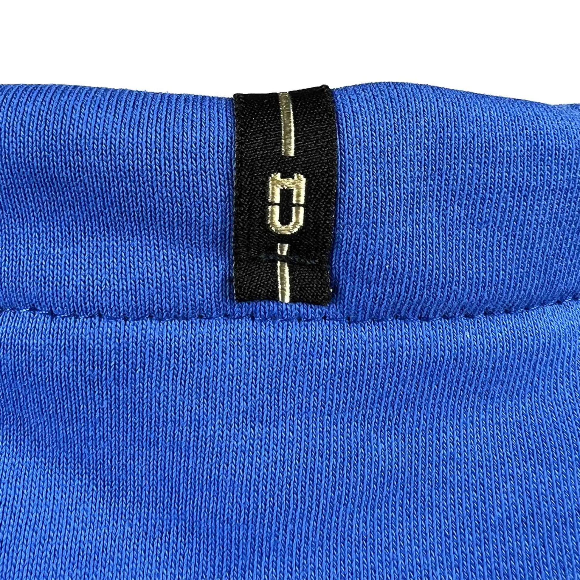 Felpa Corta con Cappuccio in Cotone Blue unisex