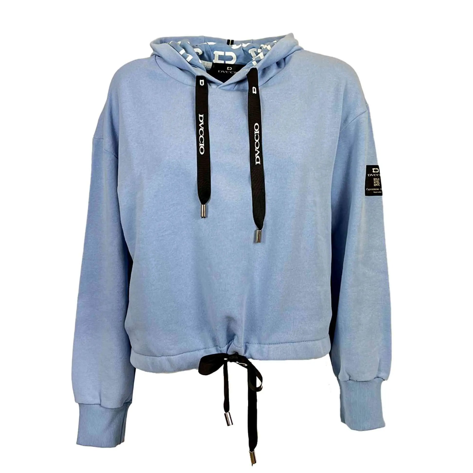 Felpa corta con cappuccio on sale