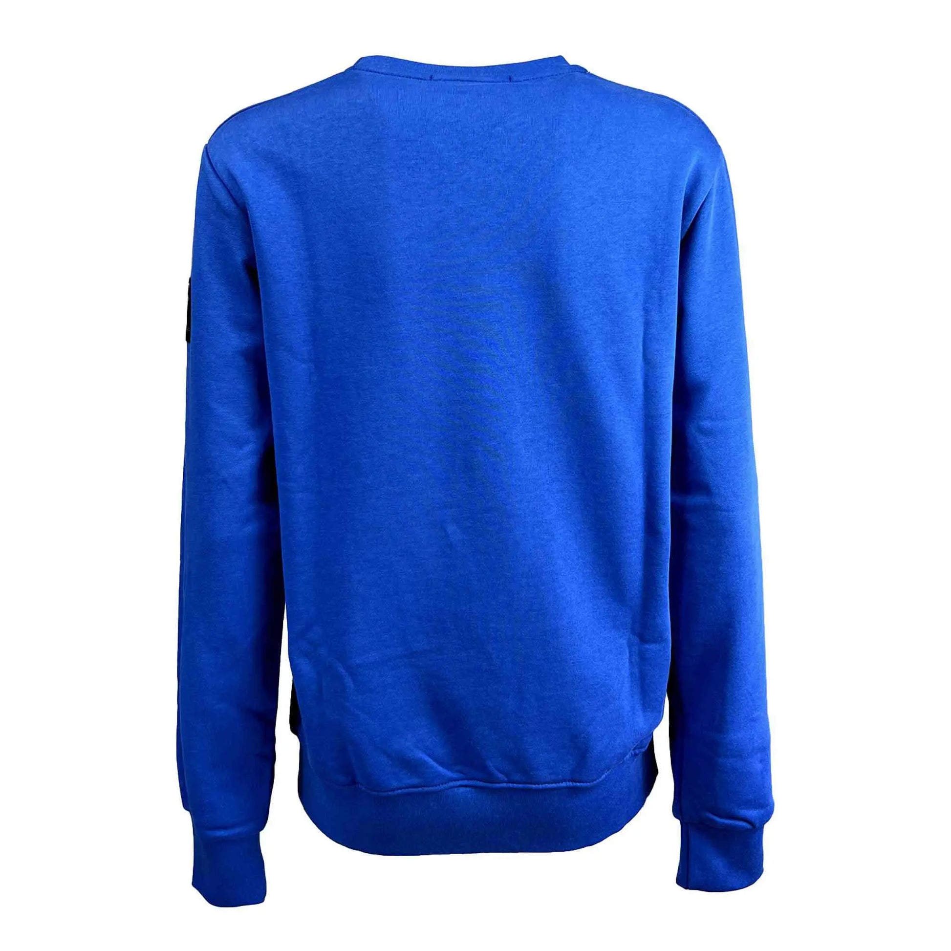 Felpa Girocollo in Cotone Blue unisex