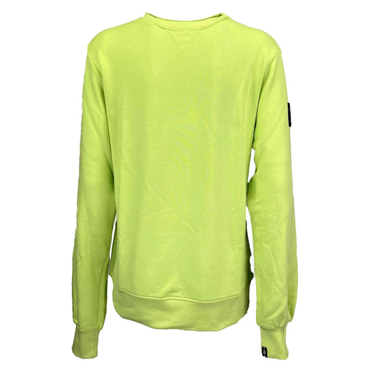 Felpa Girocollo in Cotone Lime unisex