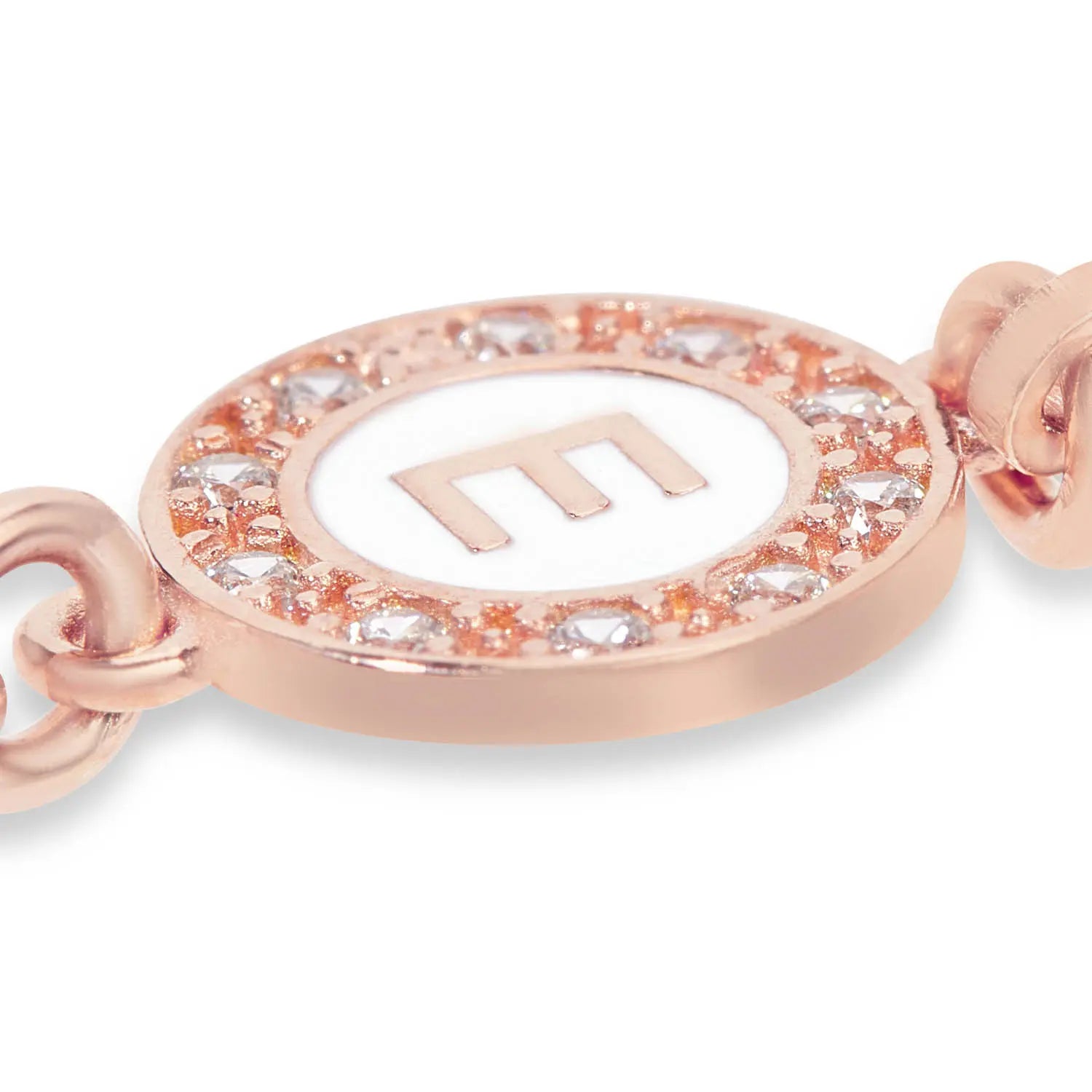 Orecchini Grace in argento 925 placcatura in oro rosa lettera a seguire e perla