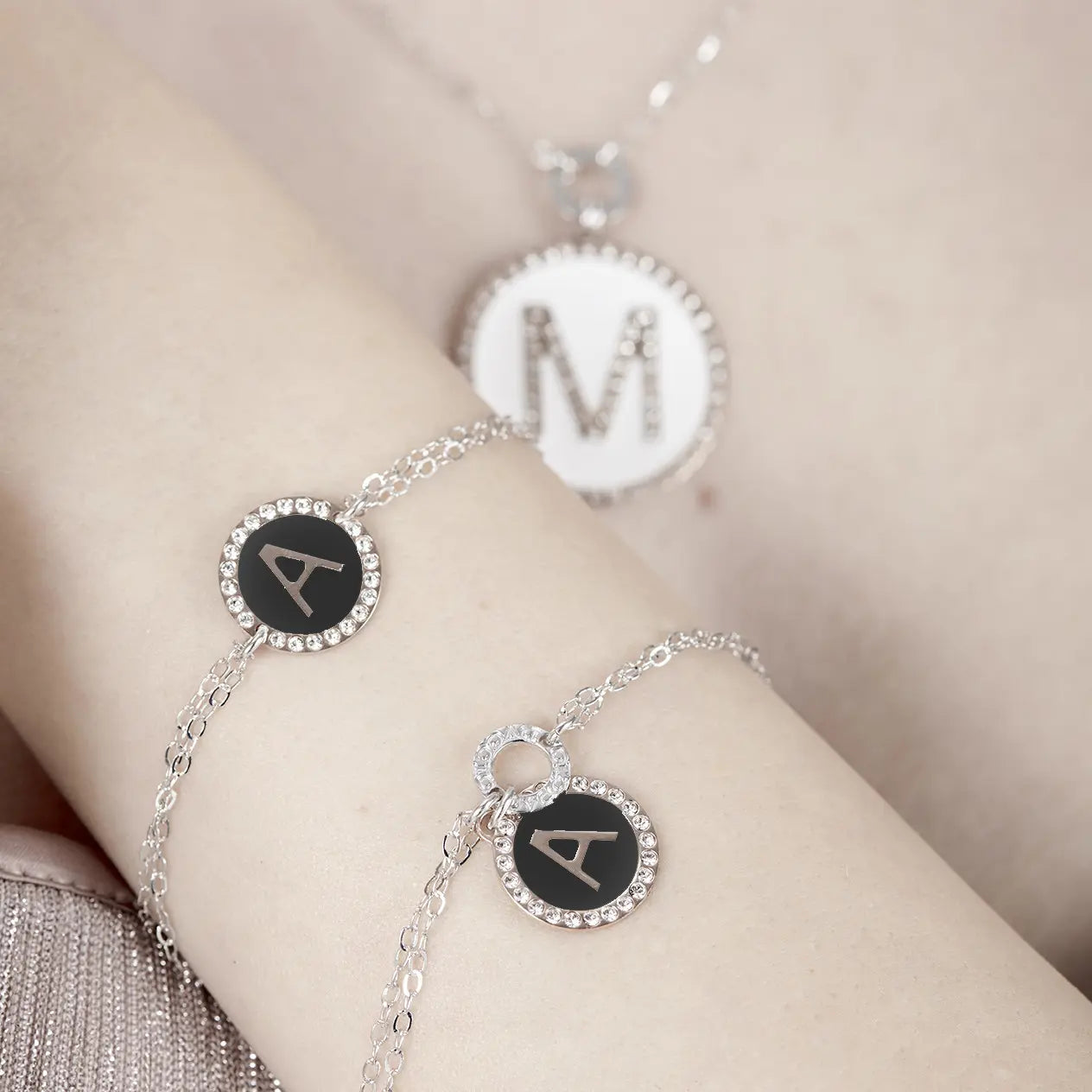 Bracciale in argento 925 My Letters - regolabile