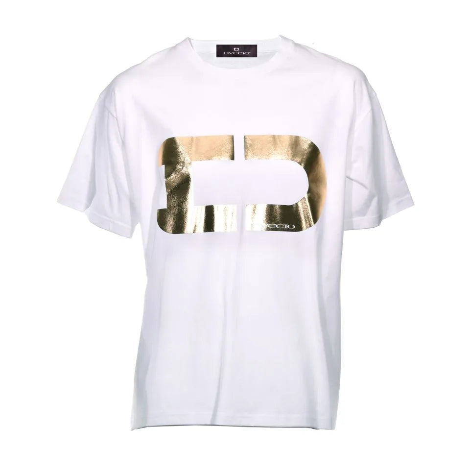 Tshirt Gold Rush bianca unisex