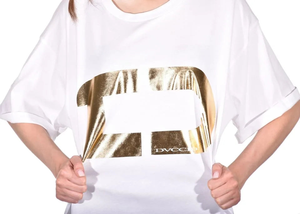 Tshirt Gold Rush bianca unisex