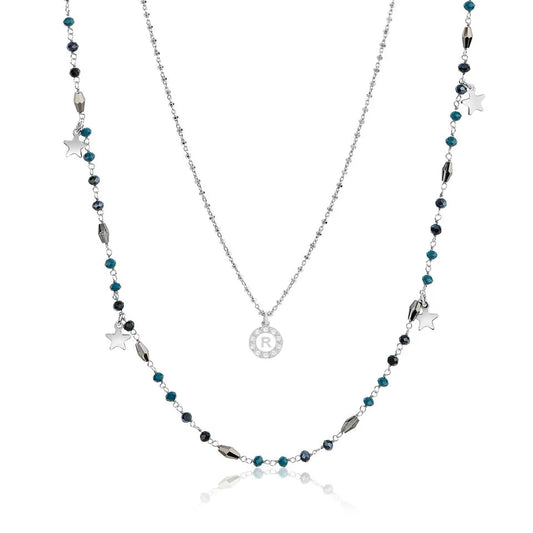 Collana lunga IRIS in Argento 925 rodiata