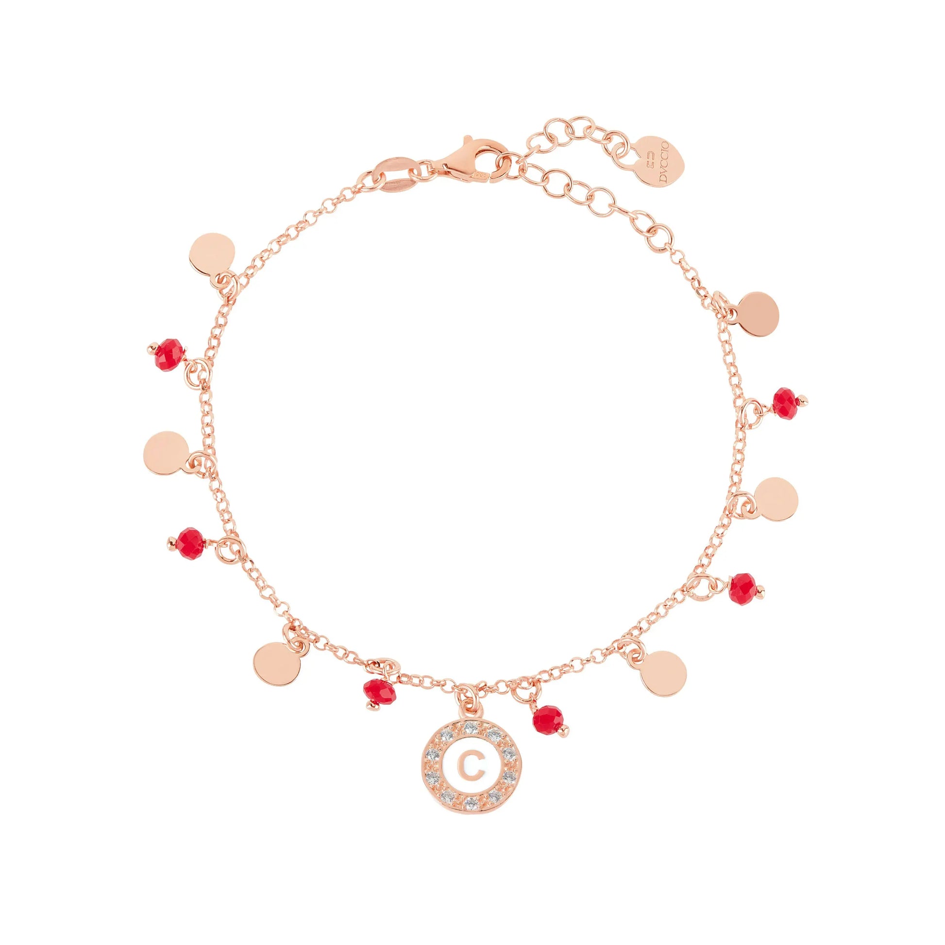 Bracciale Venere con pietre rosse