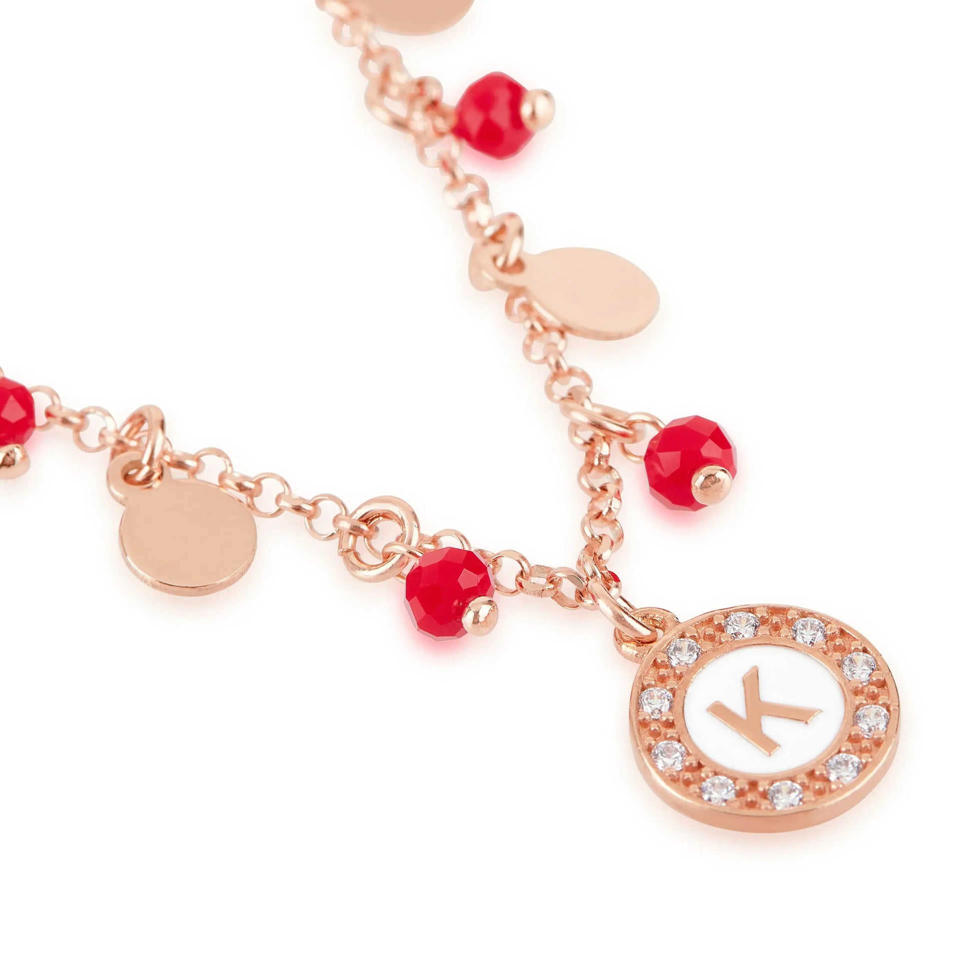 Bracciale Venere con pietre rosse