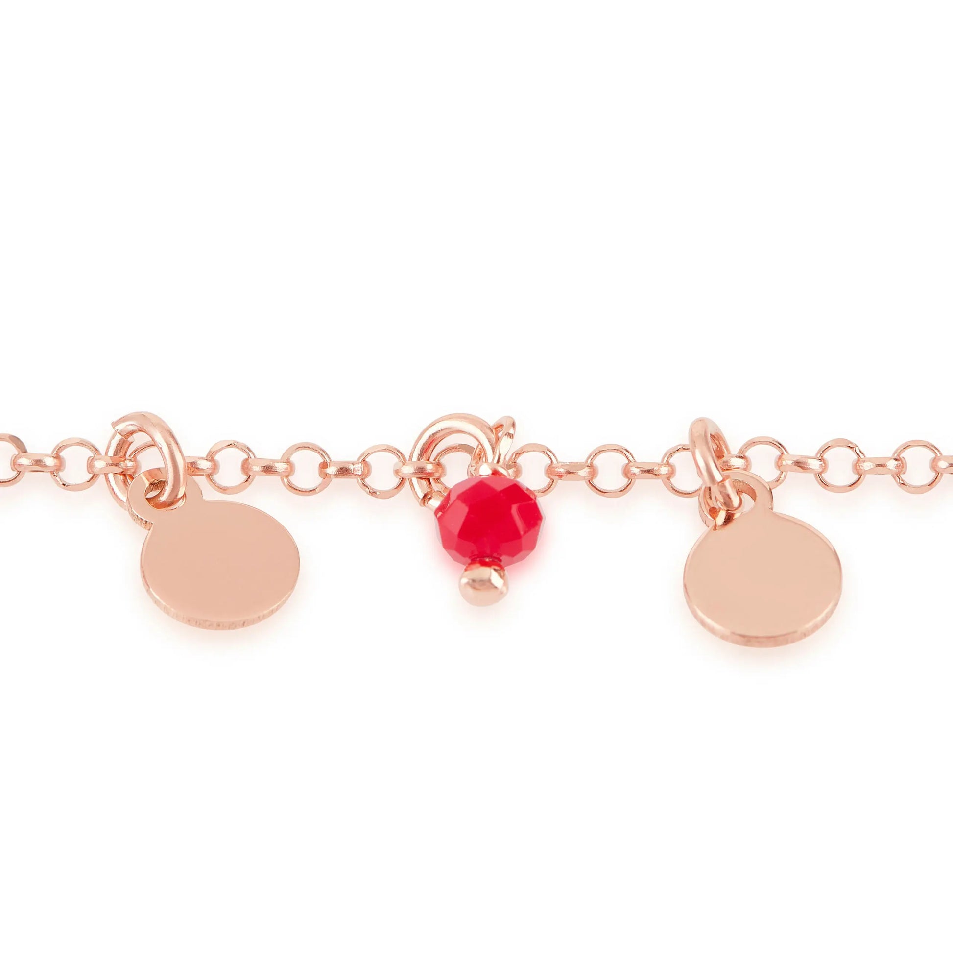 Bracciale Venere con pietre rosse