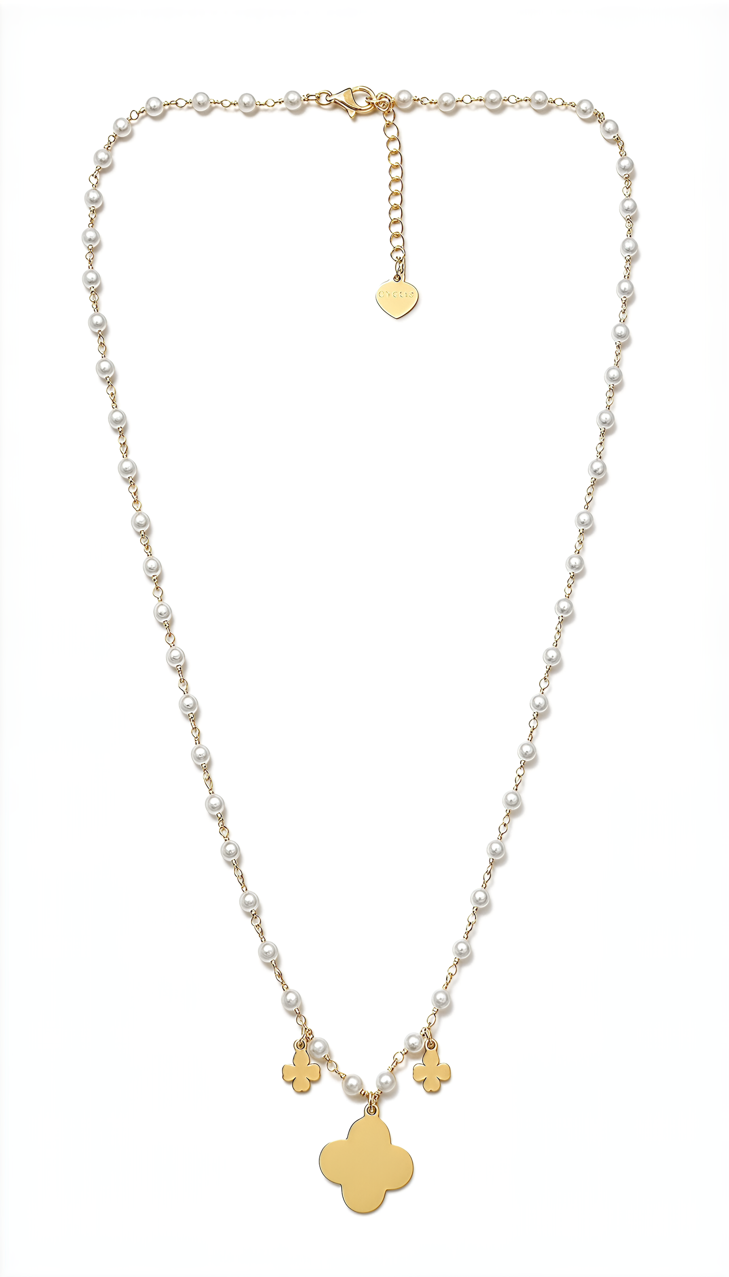 Collana Fior di Perla DVCCIO in Argento 925 Laminato Oro 24KT