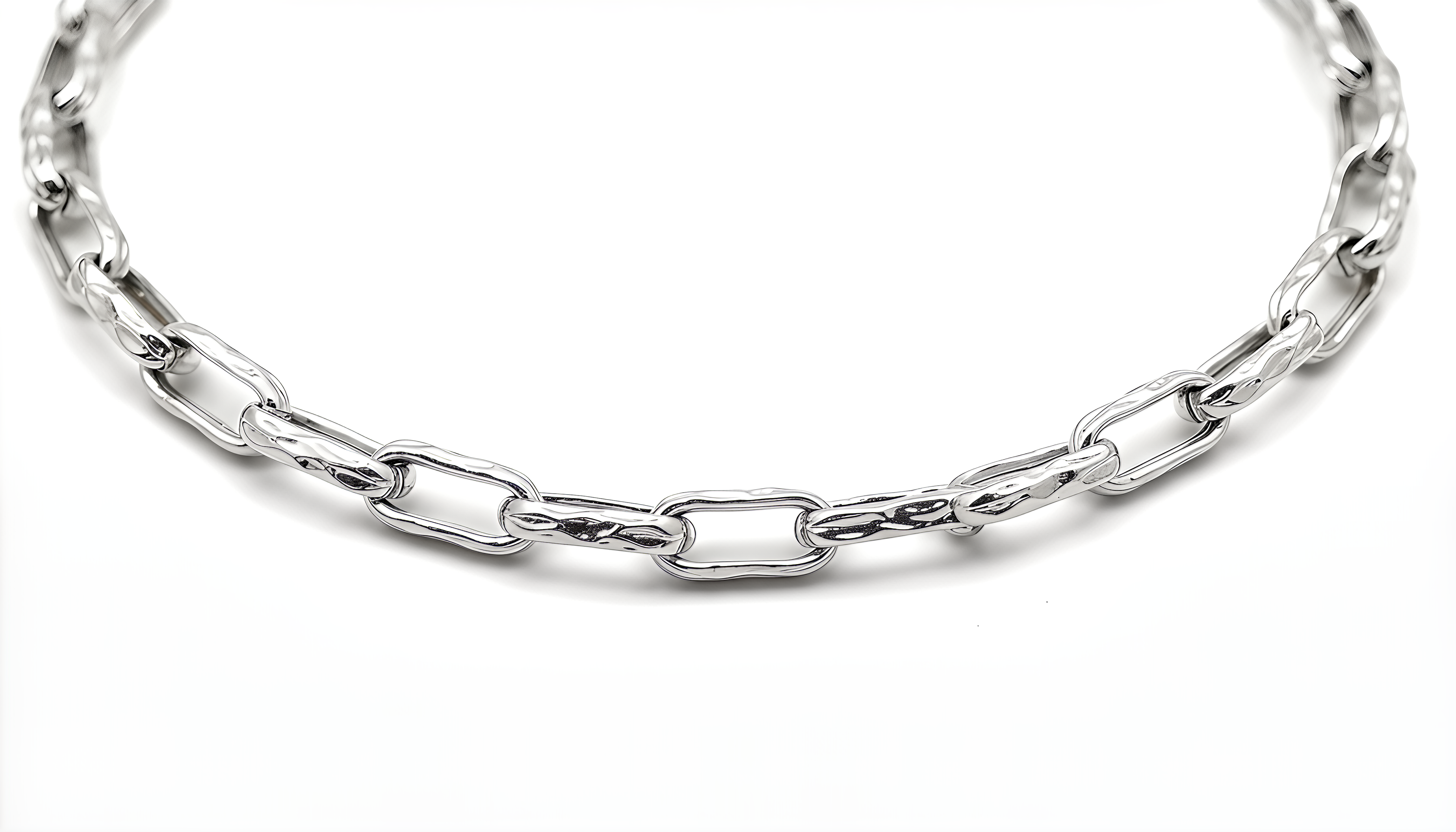 925 Silver Dubai Chain Necklace with 24KT Gold Plated