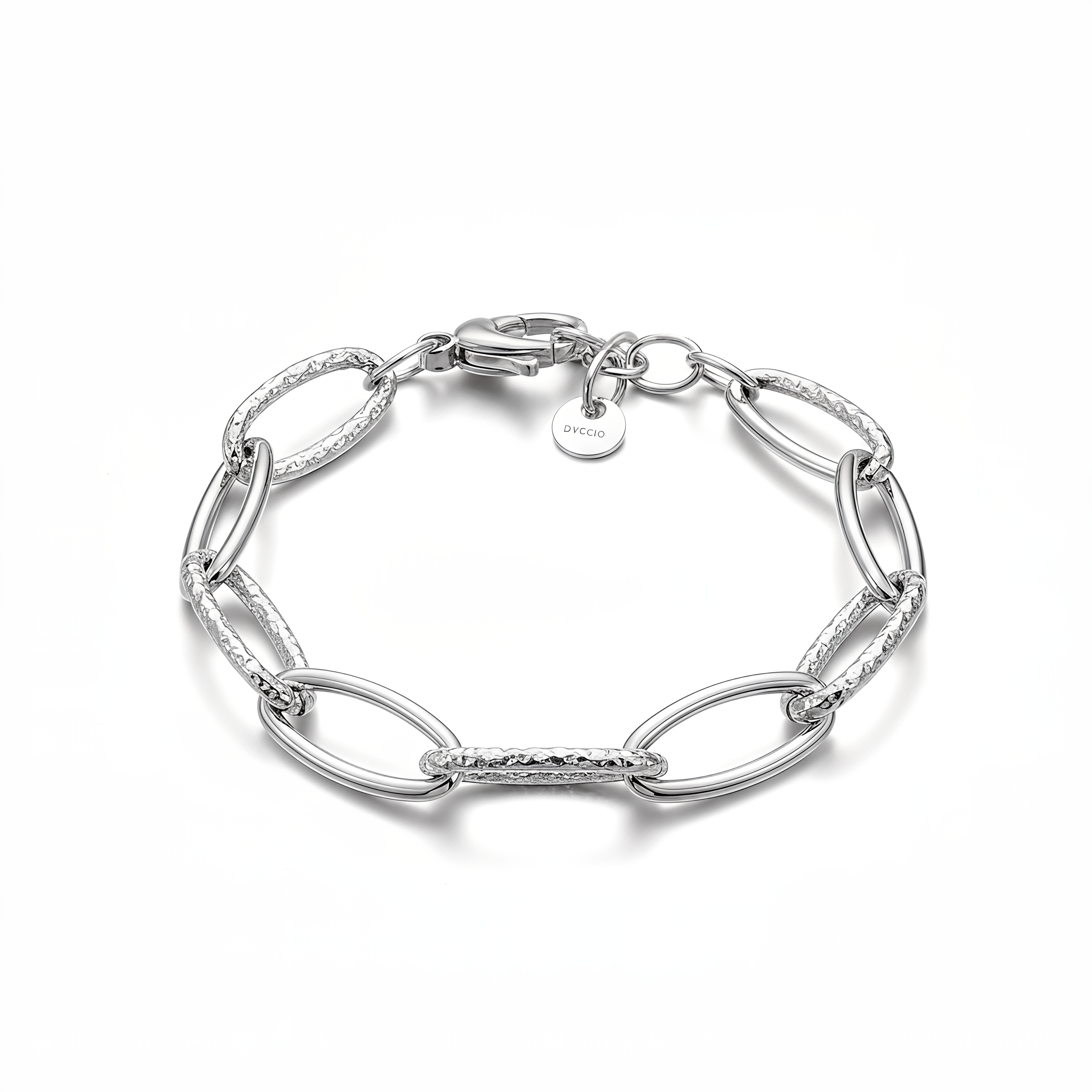 Bracciale a Catena Ovale Dubai Argento 925 Placcata Oro 24KT