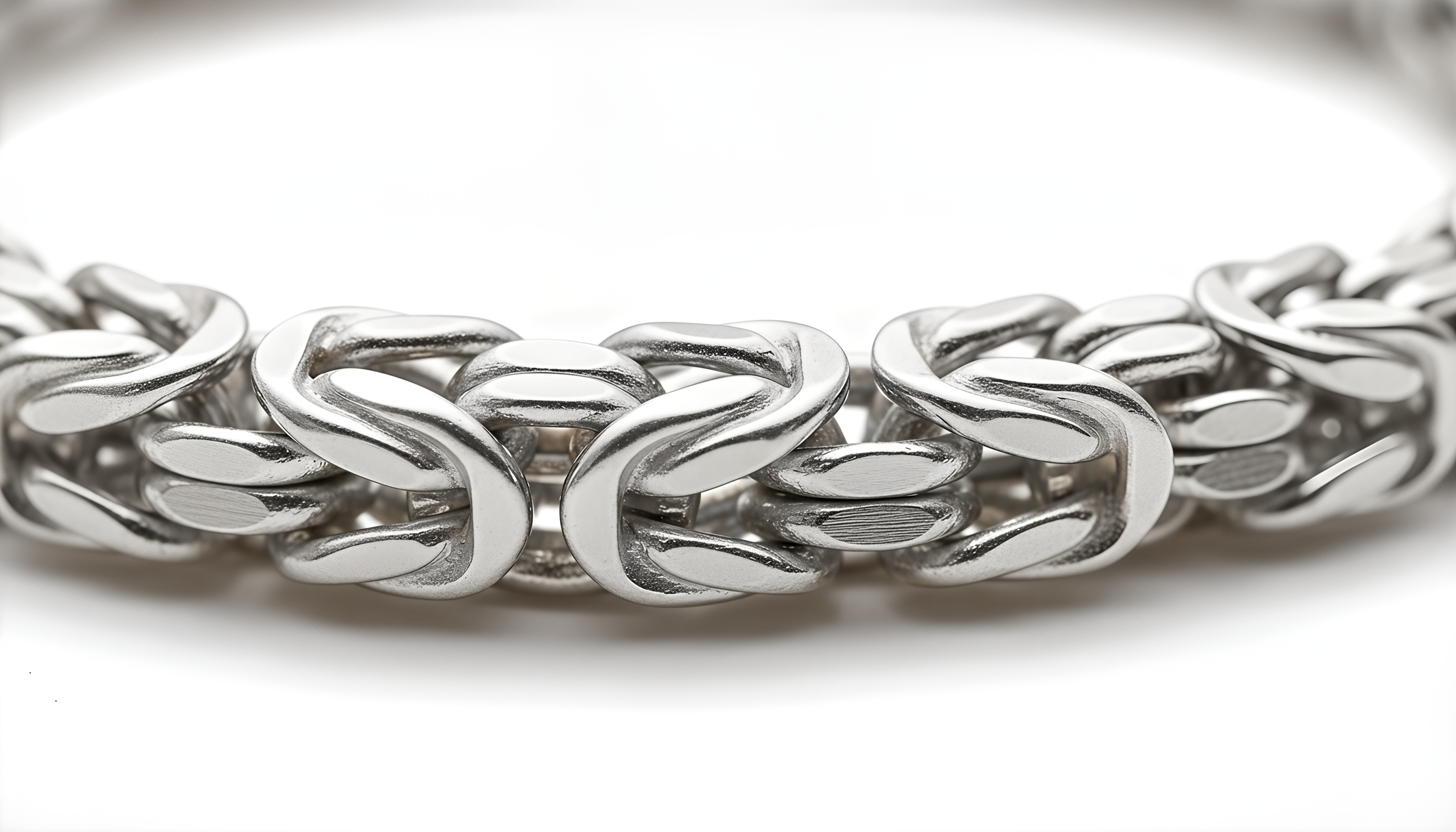 Bracciale Bizantina Piccola DVCCIO in Argento 925 Laminato Oro 24KT