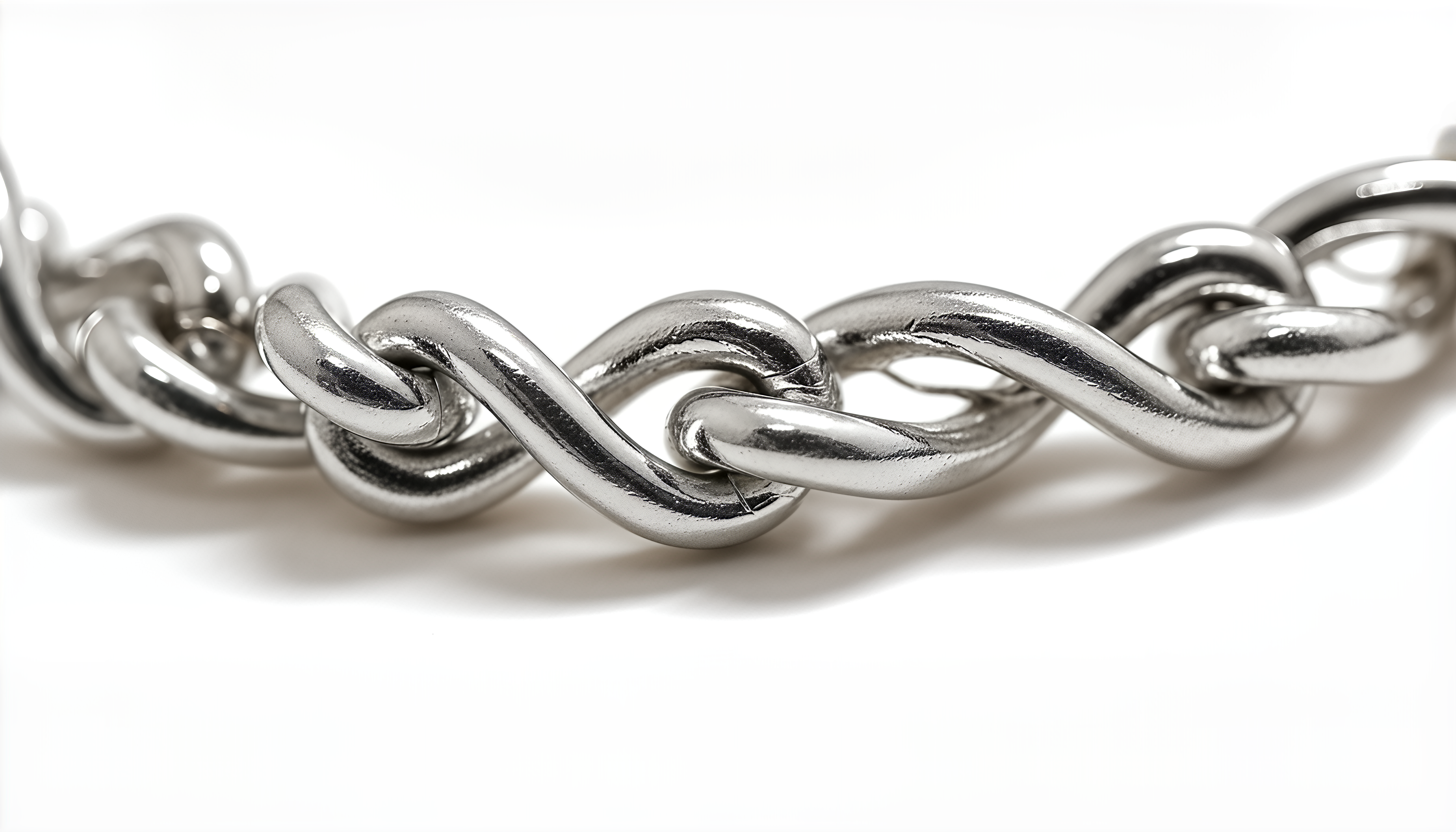 Collana a Maglia Intrecciata Dubai Argento 925 Placcata Oro 24KT