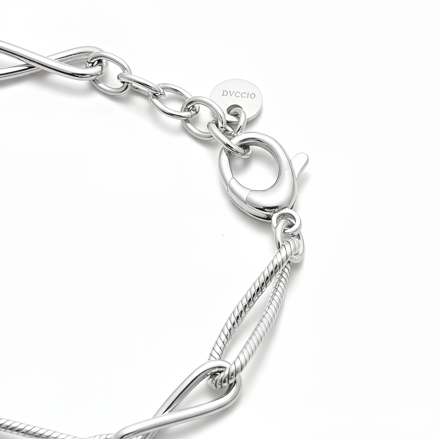 Bracciale Infinito DVCCIO in Argento 925 Laminato Oro 24KT